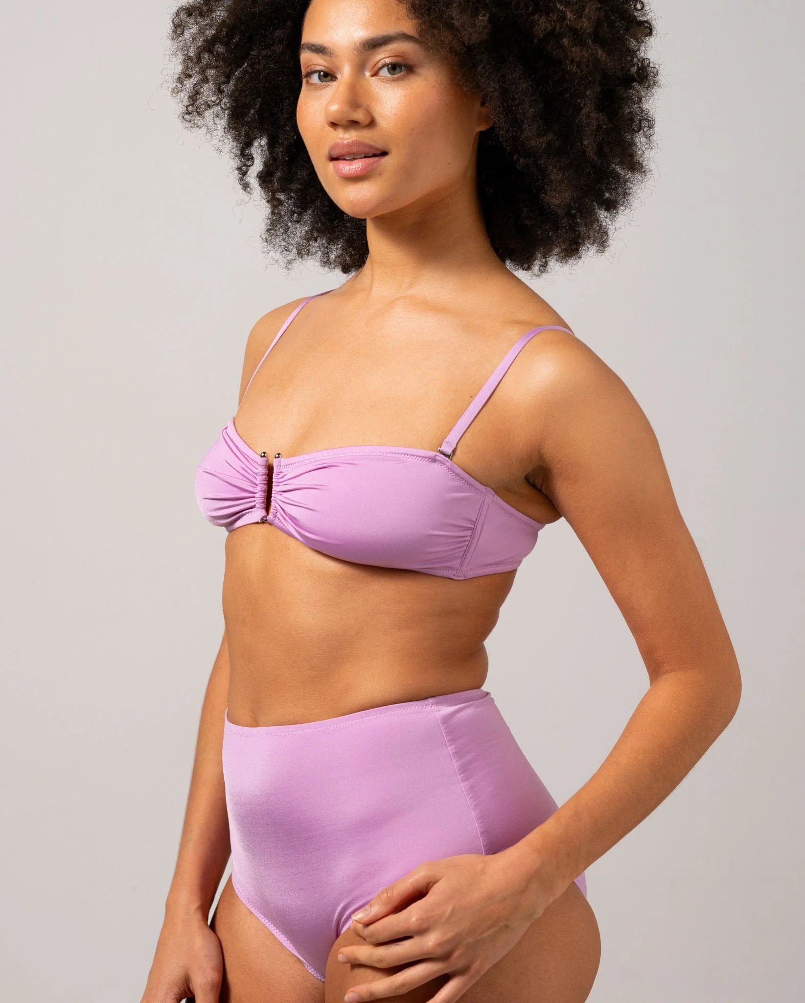 Bandeau Bikini Top Lavender - Image 6