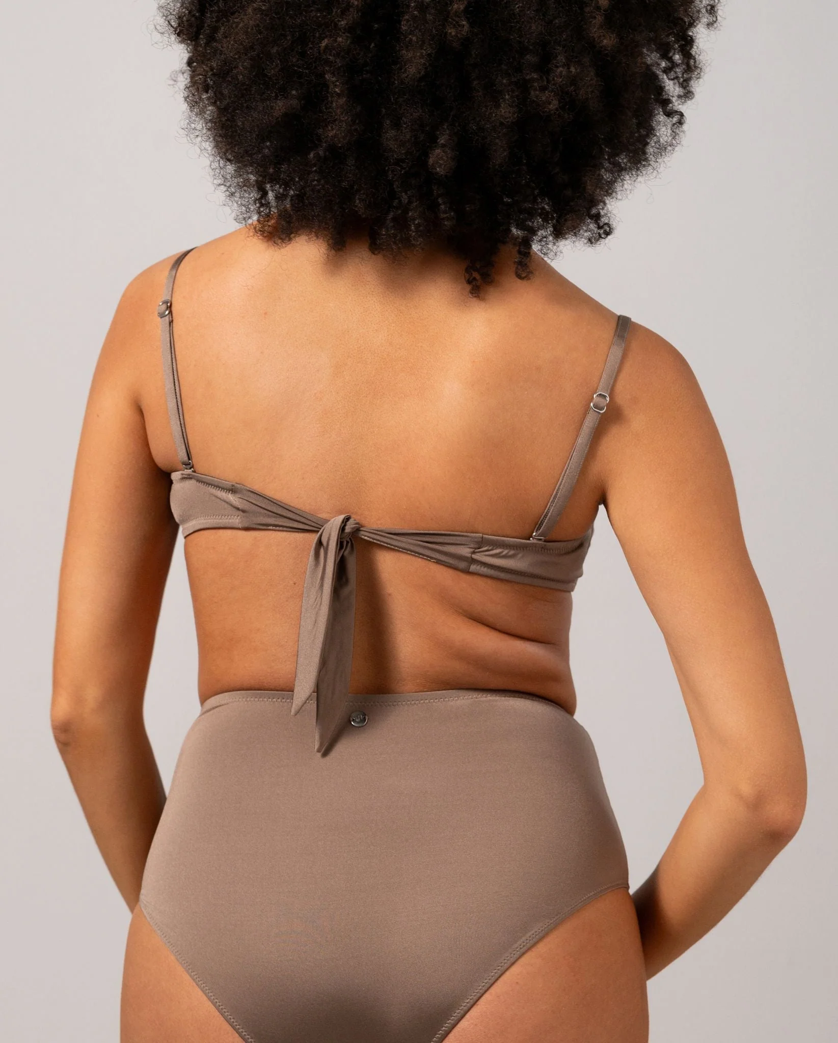 Bandeau Bikini Top Mauve - Image 3