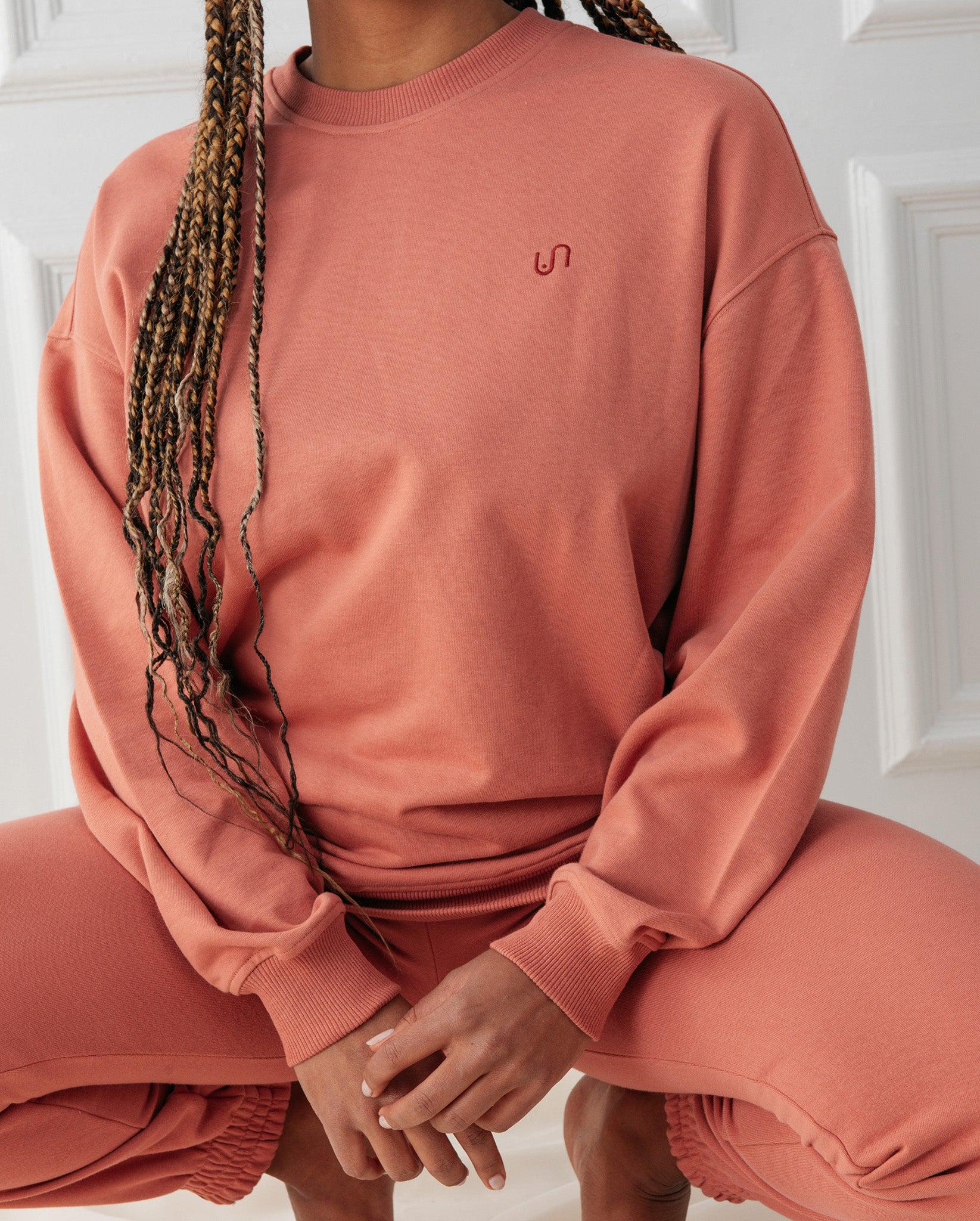 Crew Neck Sweat Faded Red - Image 7