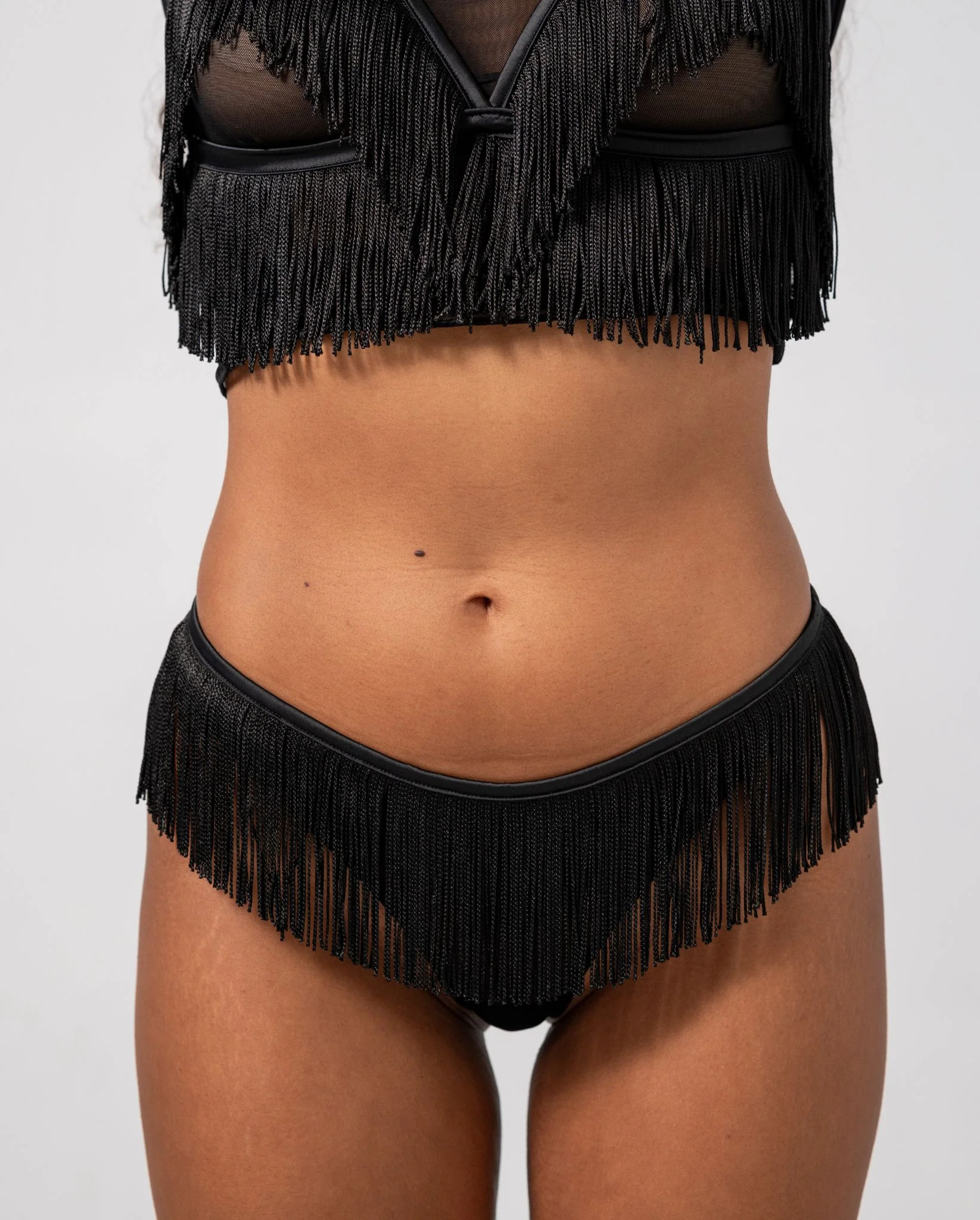 Fringe Thong Black - Image 5