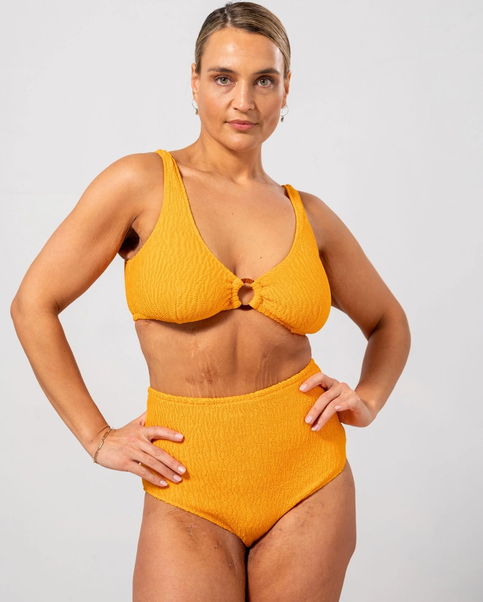 Highwaist Bikini Briefs Apricot - Image 6