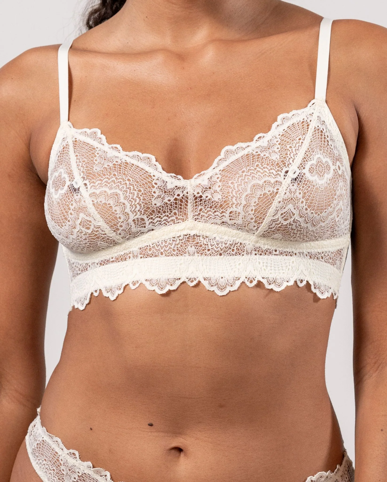 Lace Balconette Cream - Image 5