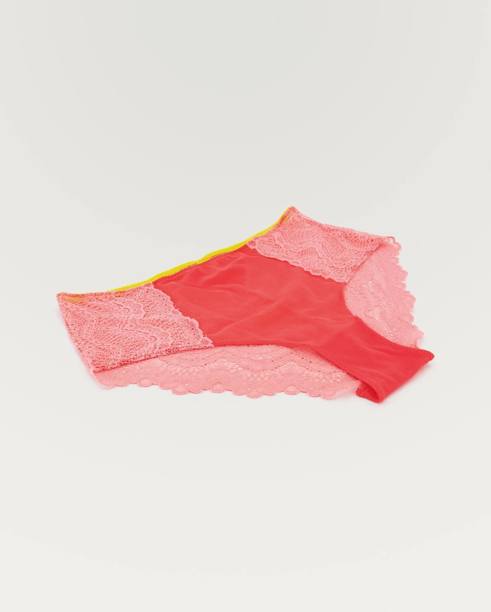 Lace Highwaist Briefs Coral - Image 10