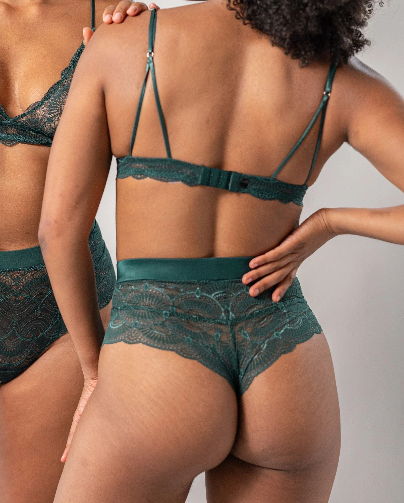 Lace Highwaist String Pine Green - Image 5