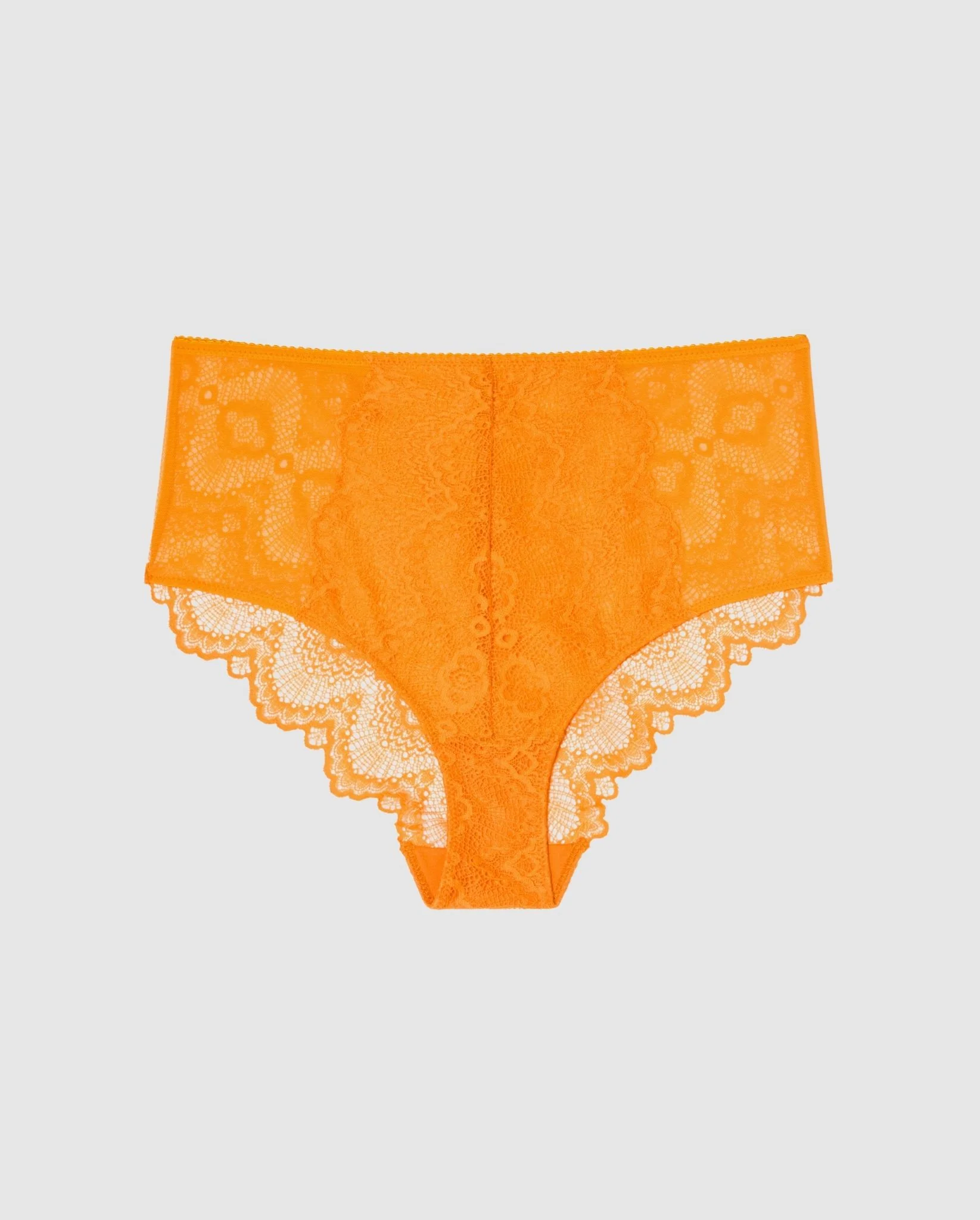 Lace Highwaist Briefs Apricot - Image 2