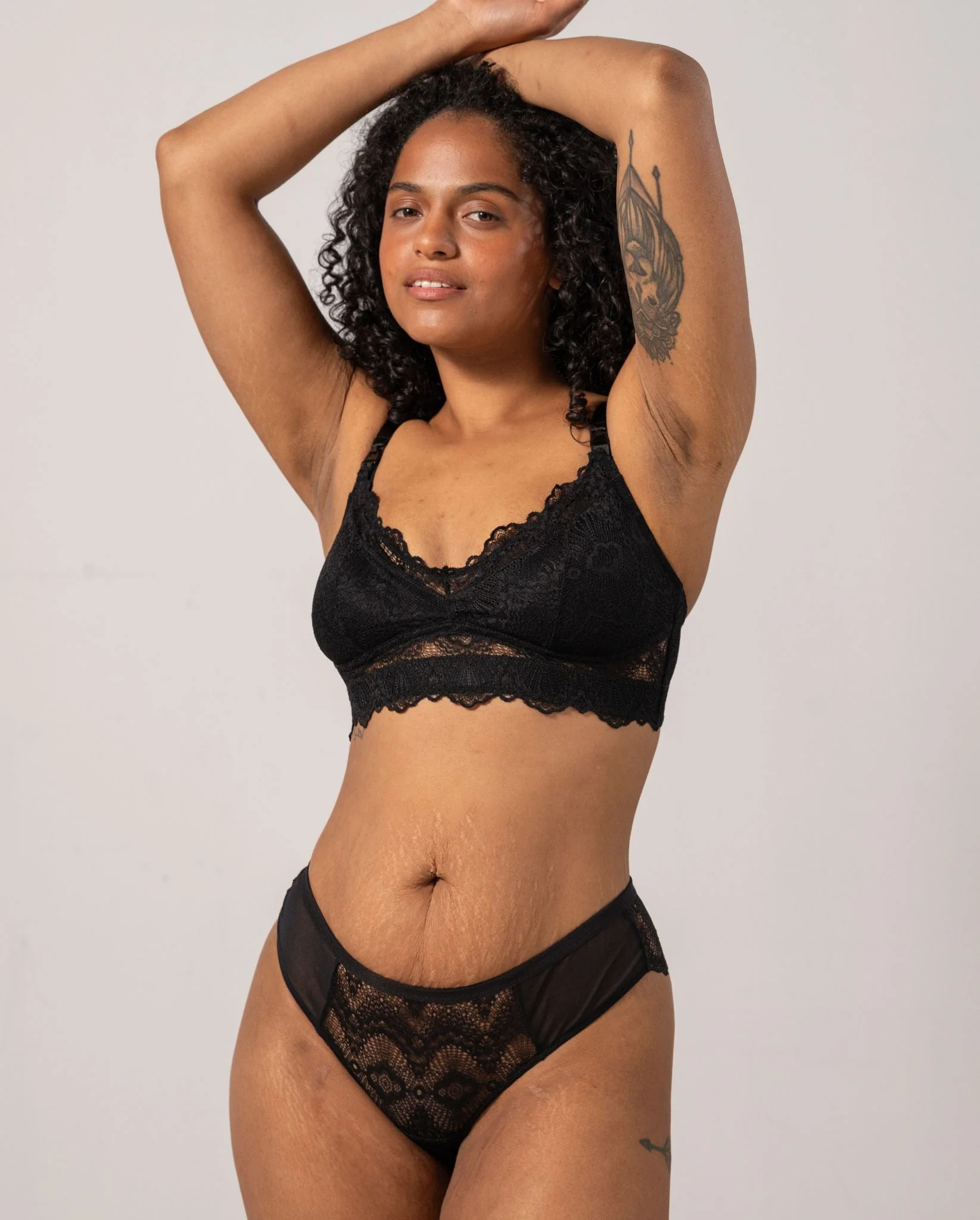 Lace Nursing Bralette Black - Image 9