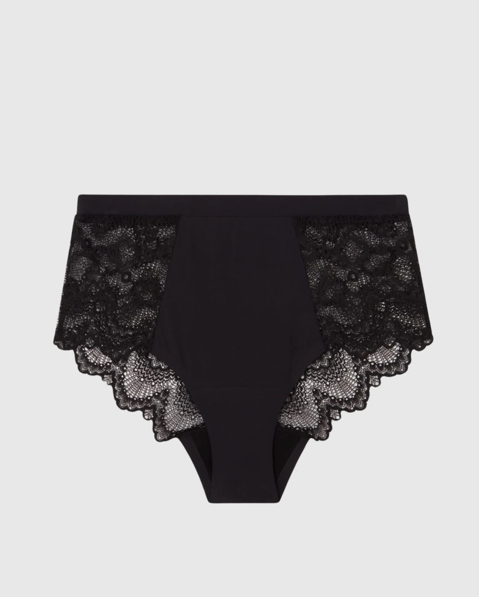 Lace Period Highwaist Briefs Black - Image 2