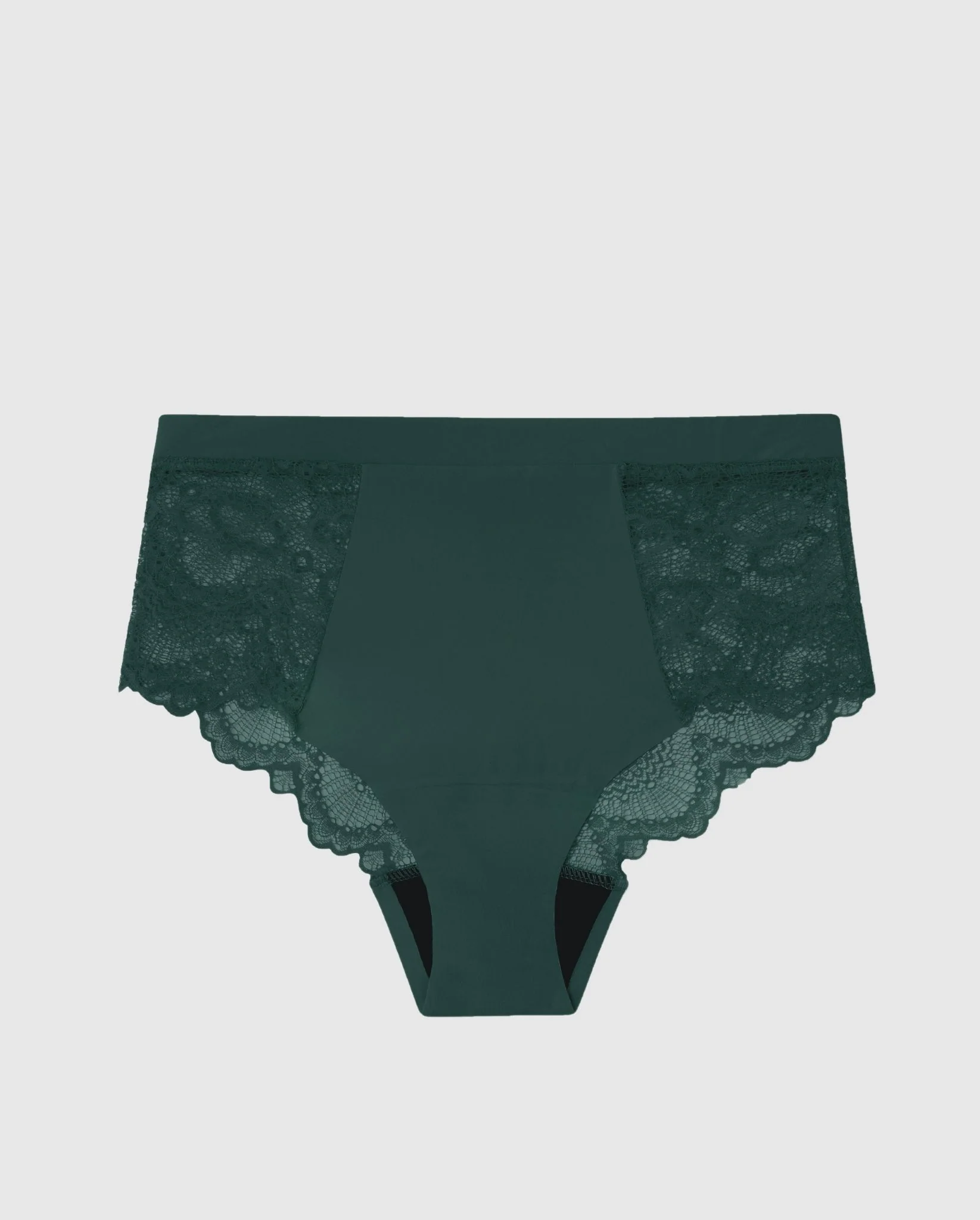 Lace Period Highwaist Briefs Pine Green - Image 2