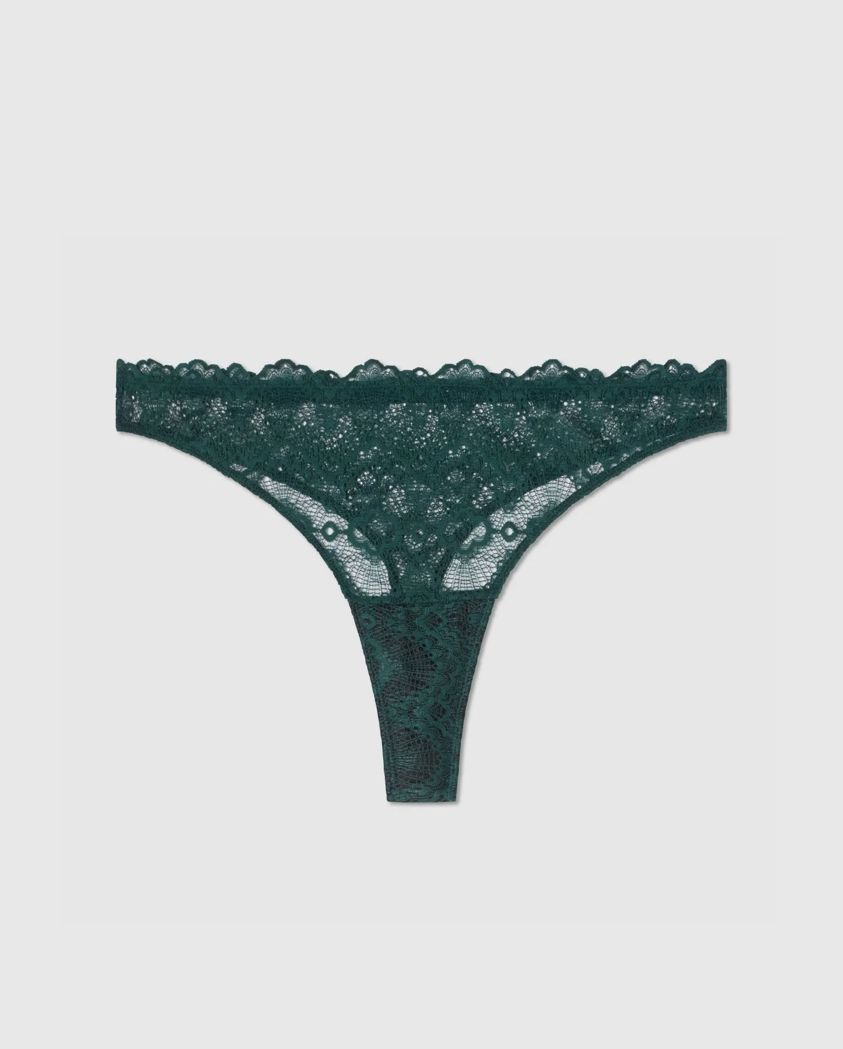 Lace Period Thong Pine Green - Image 2