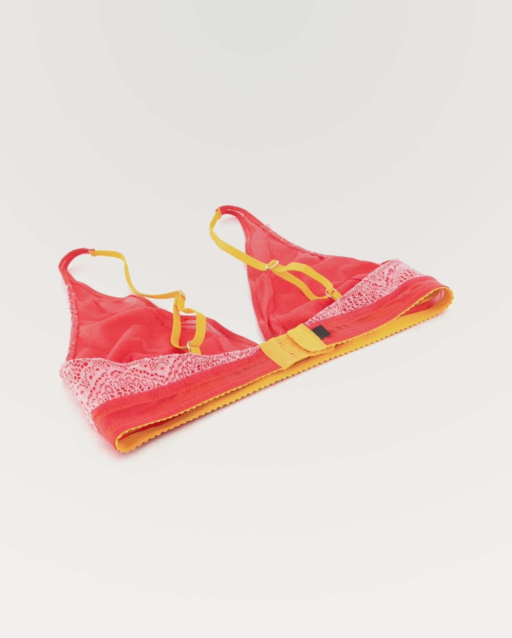 Lace Plunge Bralette Coral - Image 10
