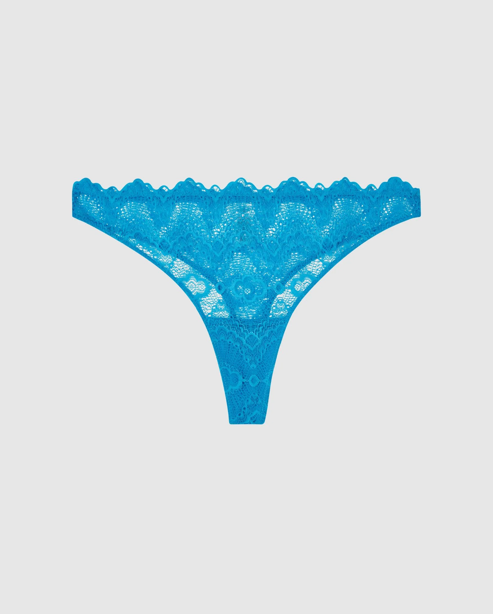 Lace Thong Electric Blue - Image 2