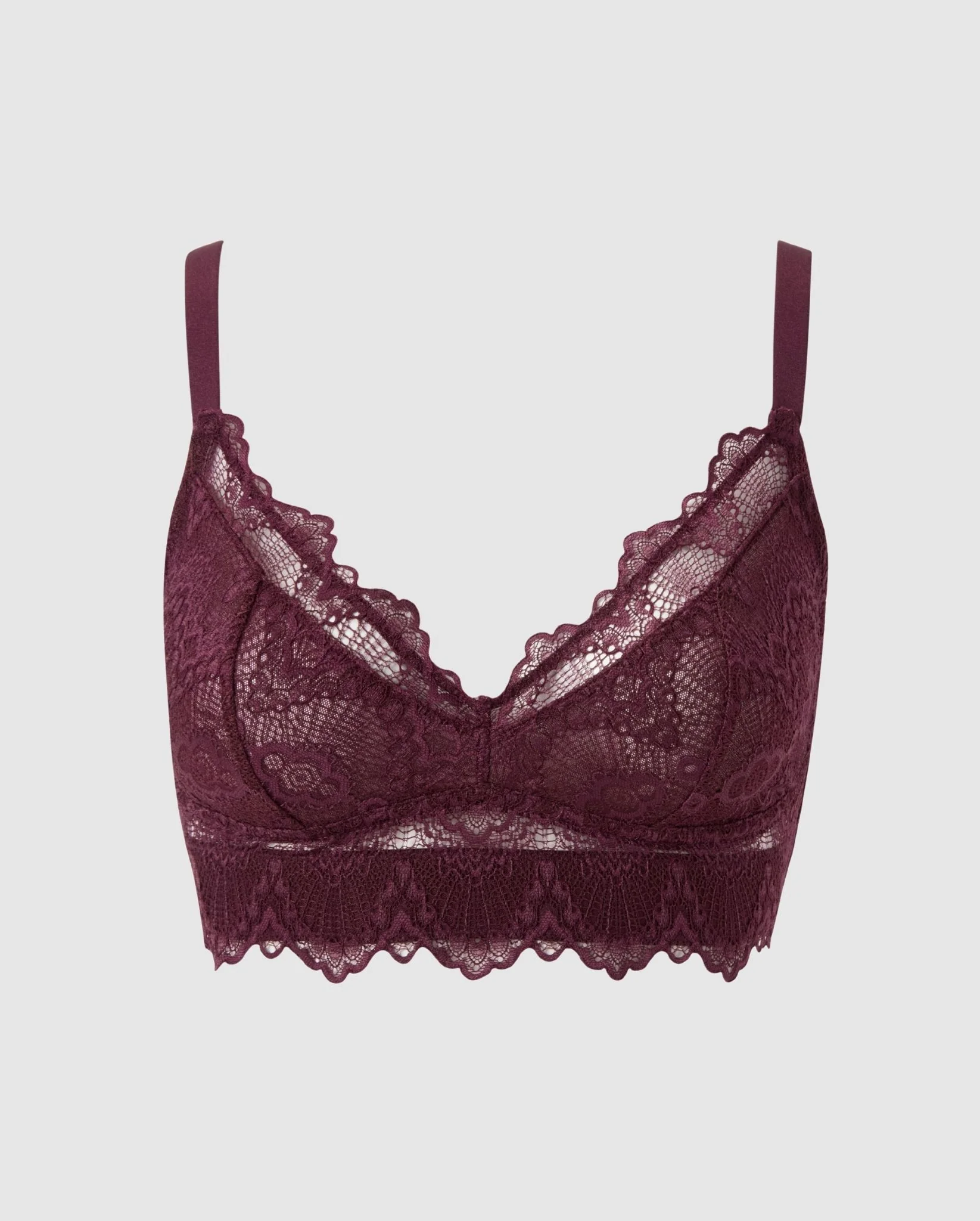 Lace Support+ Bra Cherry - Image 2