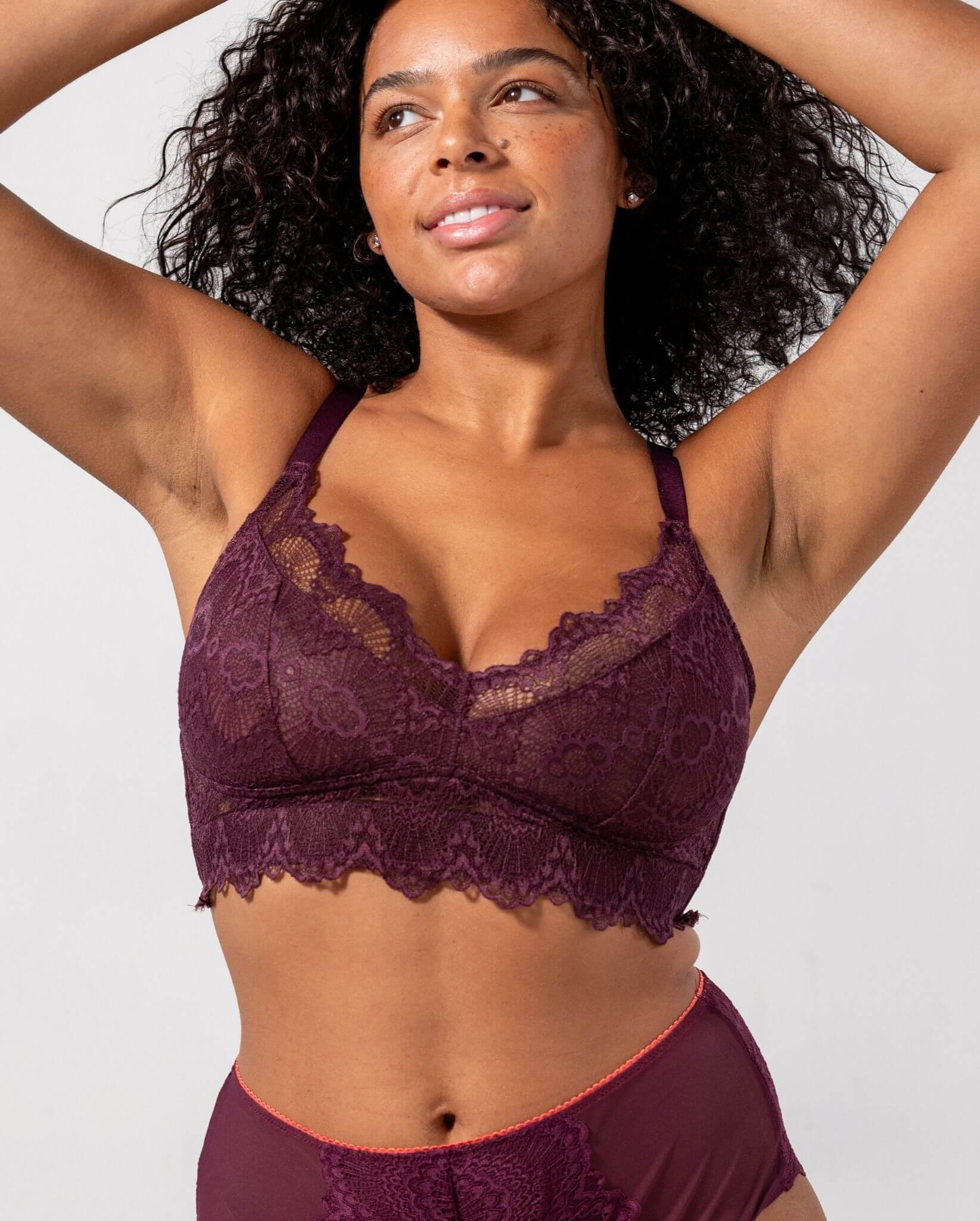 Lace Support+ Bra Cherry - Image 3