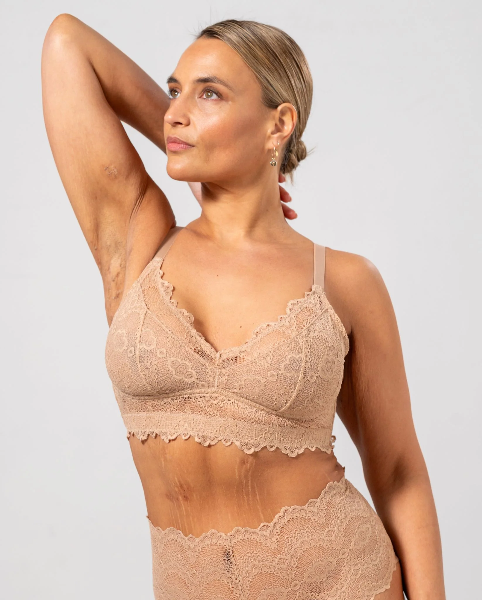 Lace Support+ Bra Warm Nude - Image 3