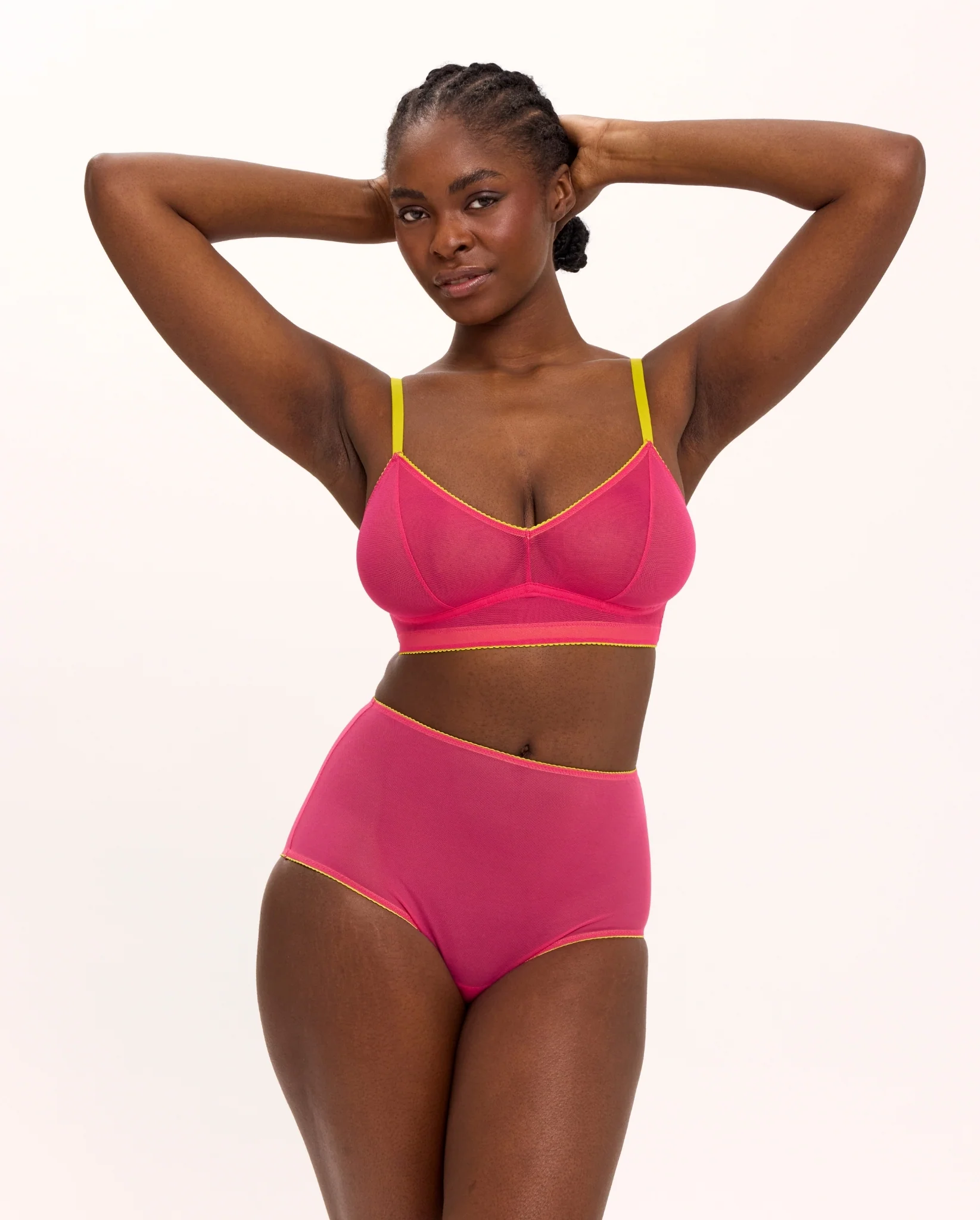 Mesh Balconette Fuchsia - Image 8