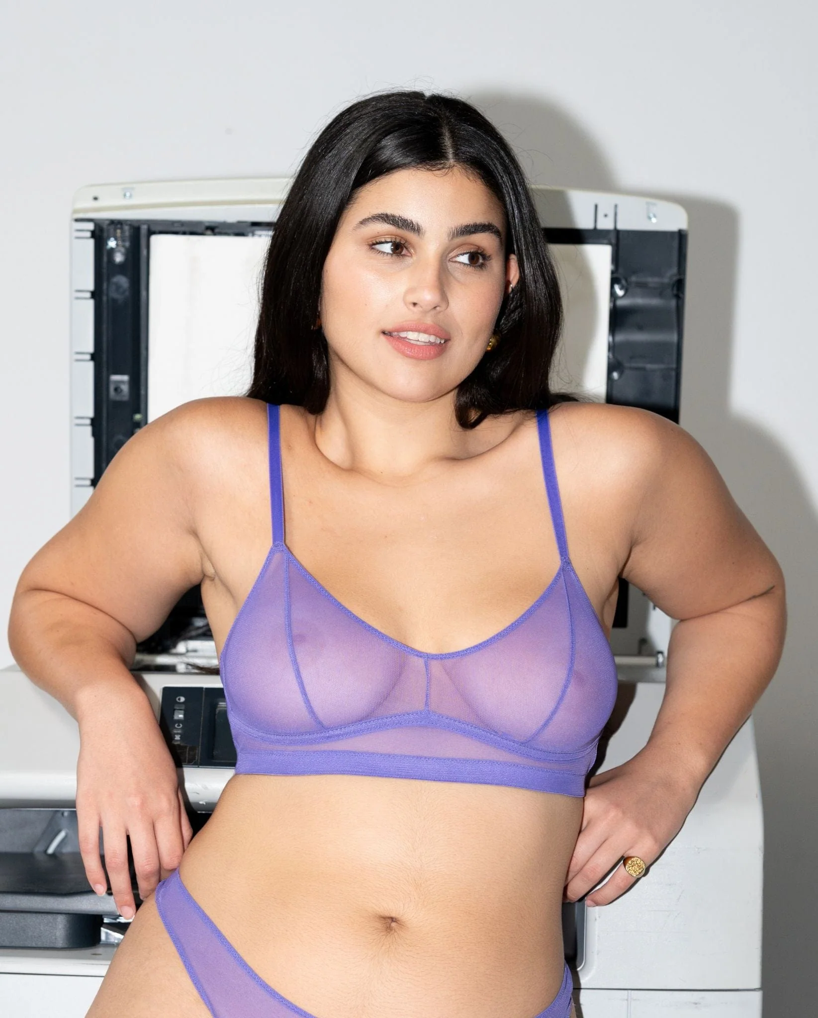 Mesh Balconette Lilac - Image 4
