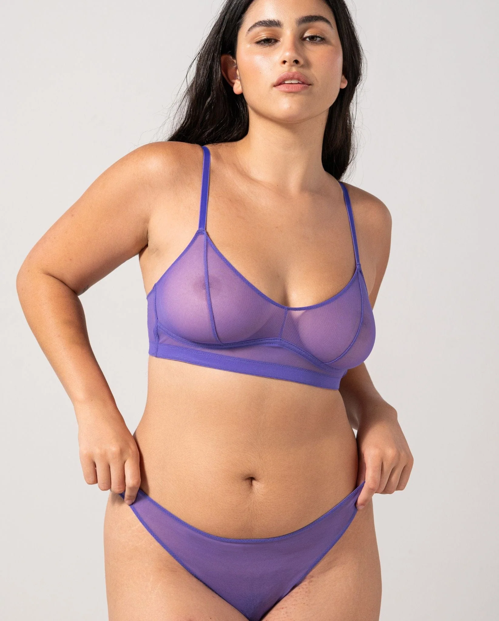 Mesh Balconette Lilac - Image 5