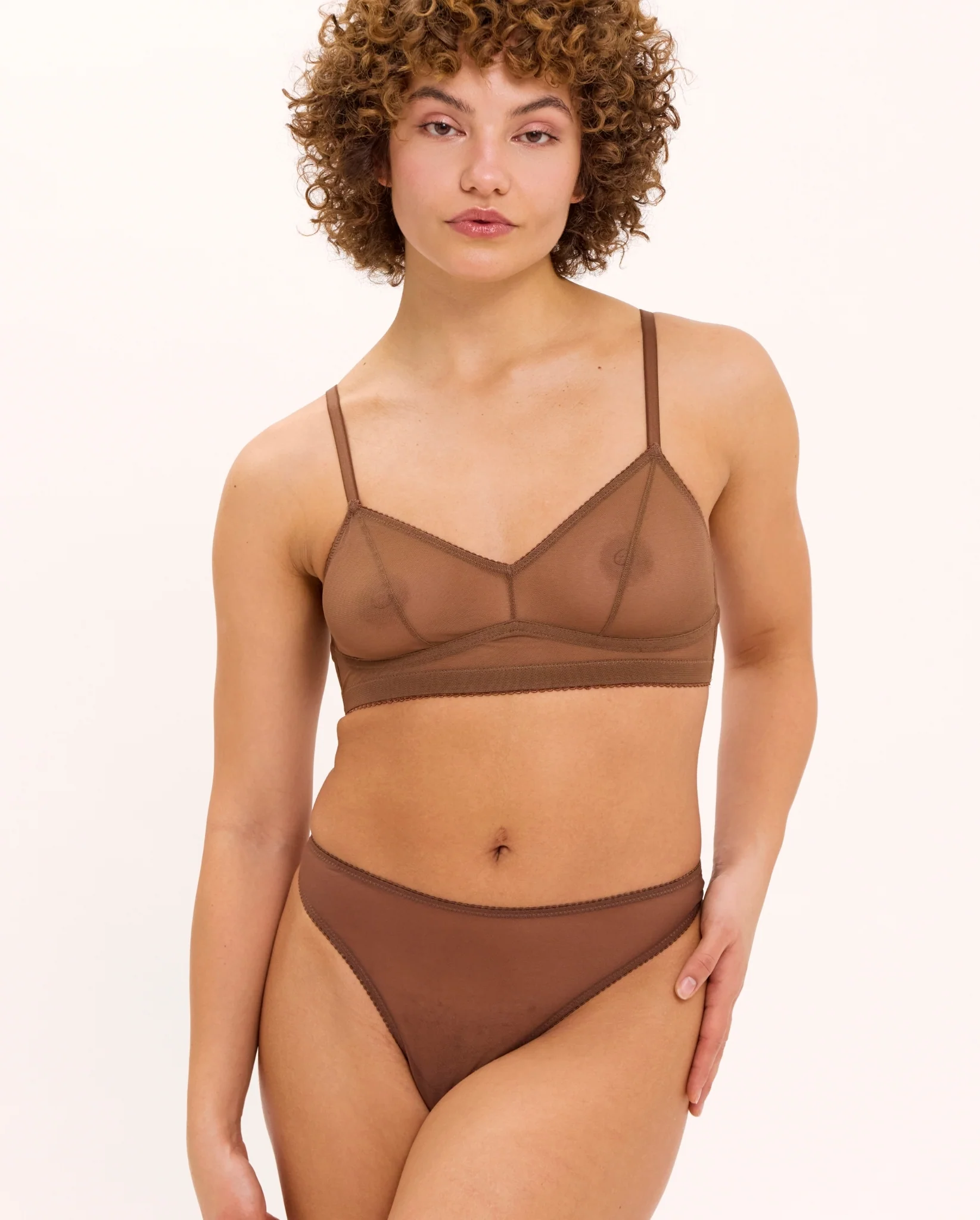 Mesh Balconette Mocha - Image 9