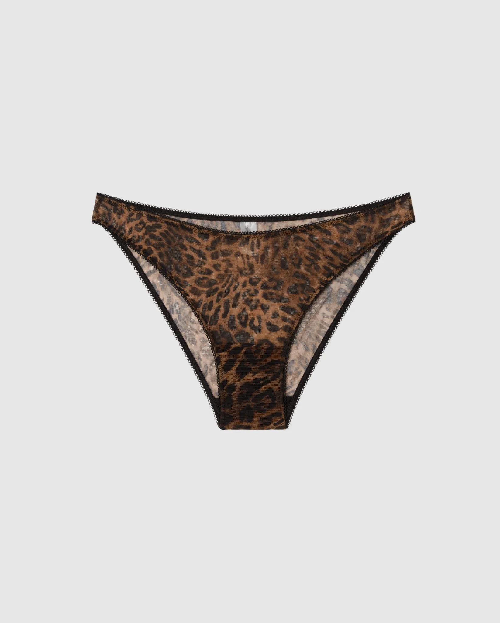 Mesh Bikini Briefs Dark Leopard - Image 2