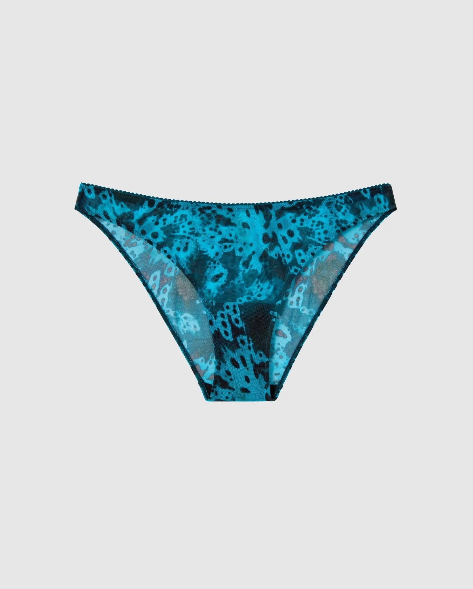 Mesh Bikini Briefs Deep Teal Orchid - Image 2