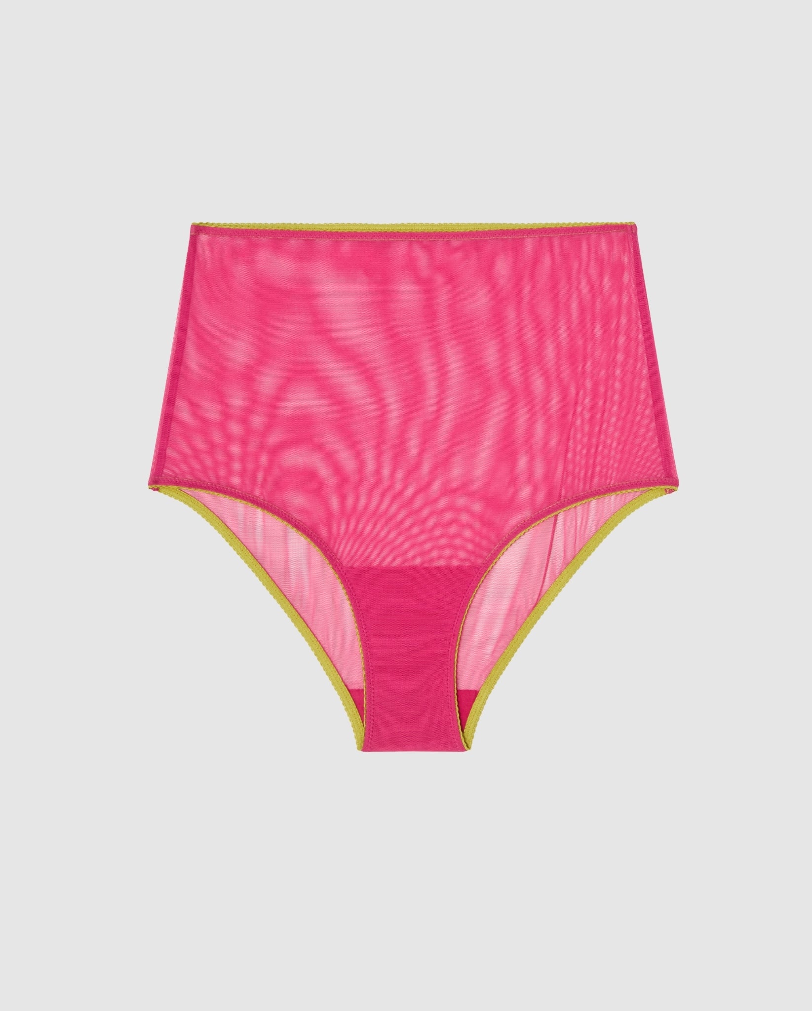 Mesh Highwaist Briefs Fuchsia - Image 2