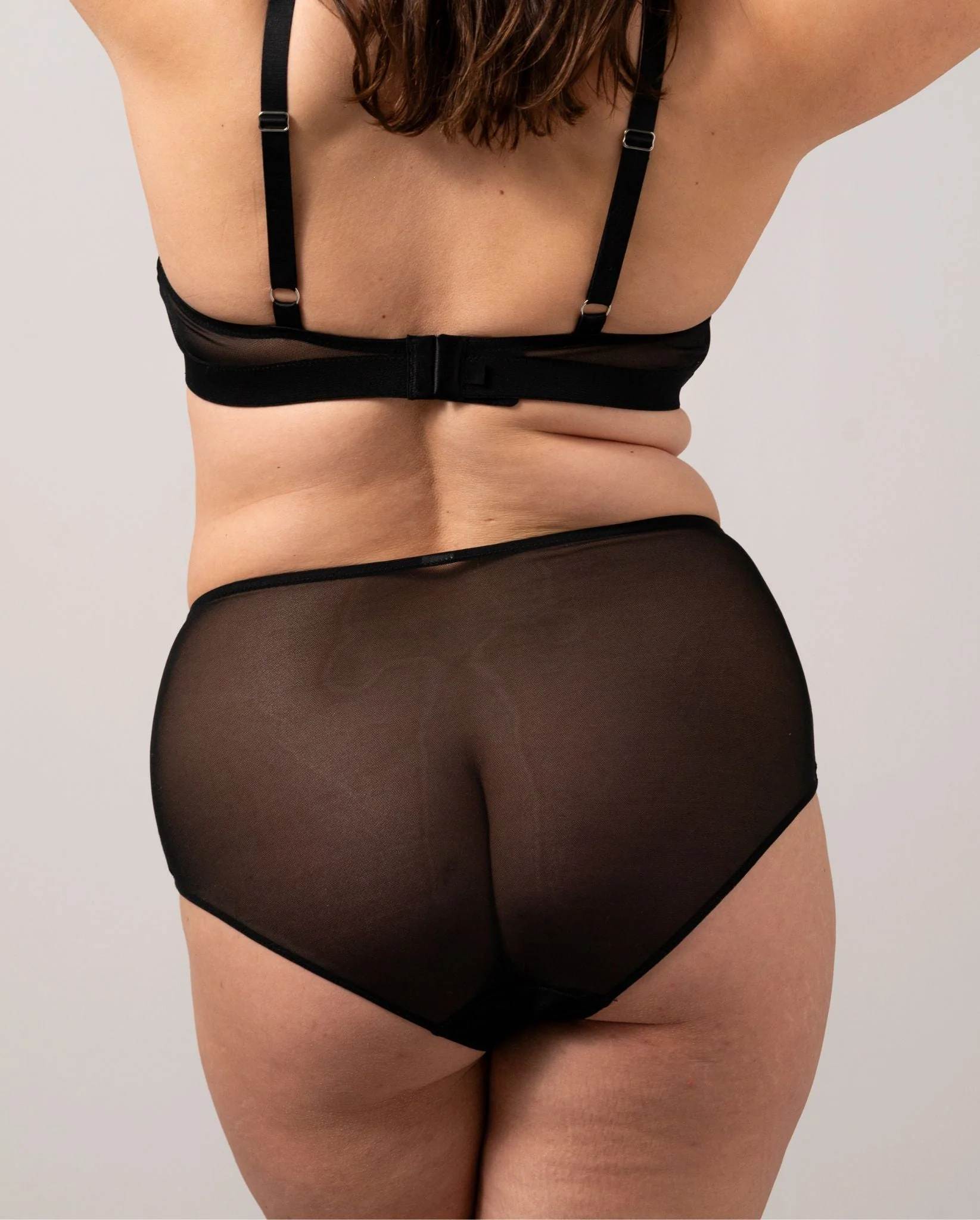 Mesh Highwaist Briefs Black - Image 7