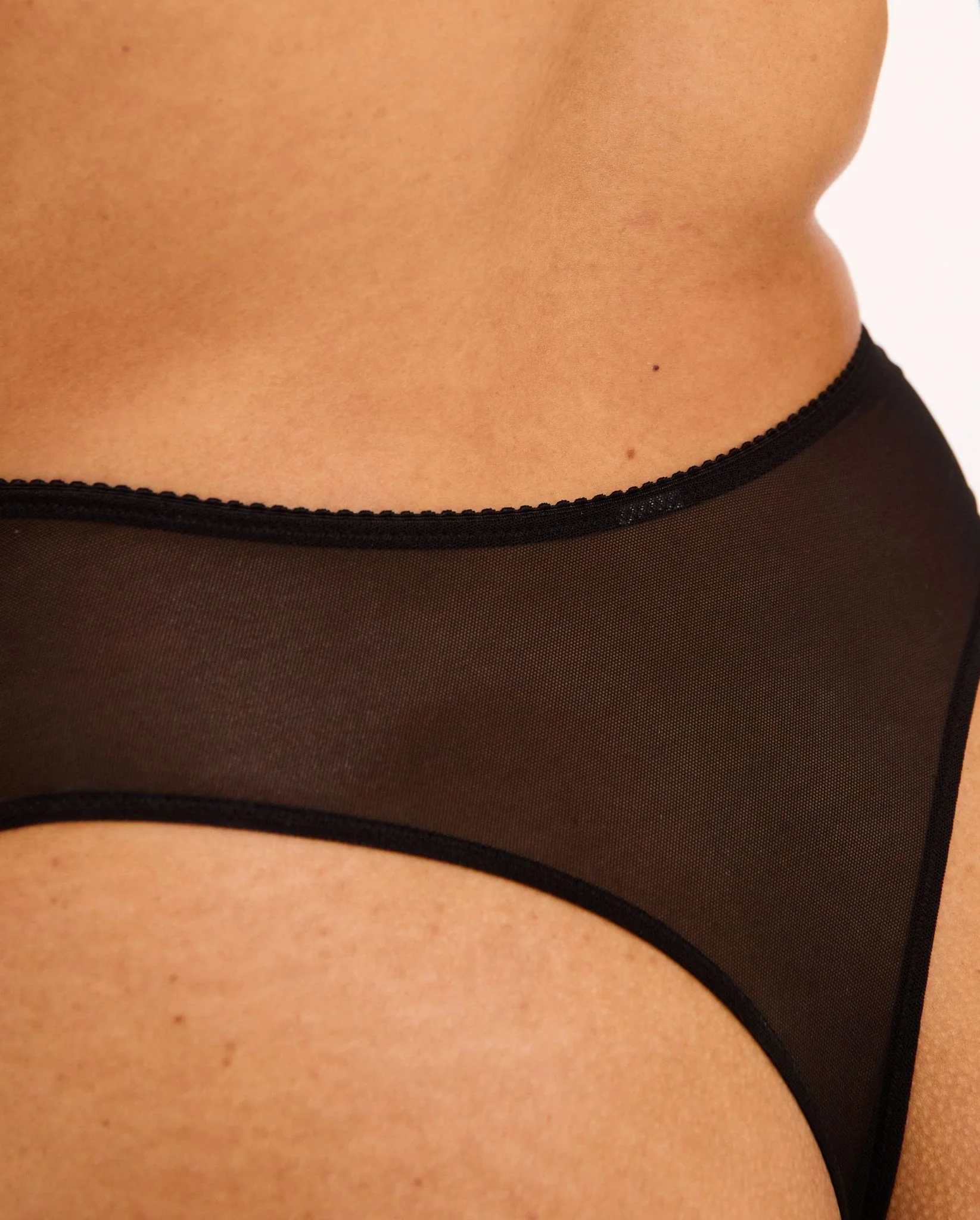 Mesh Highwaist Thong Black - Image 5