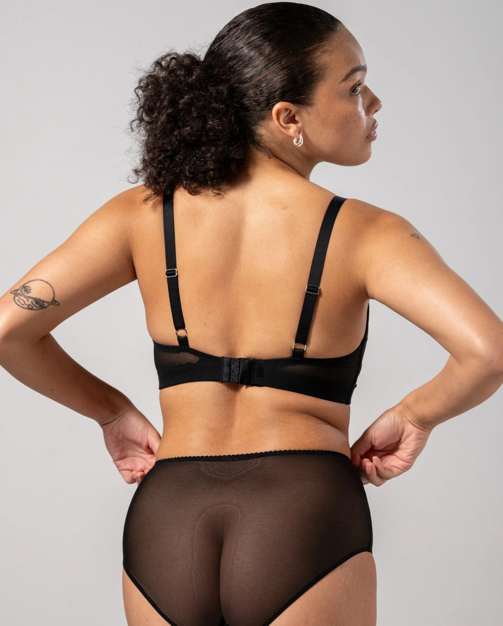 Mesh Support Bra Black - Image 10
