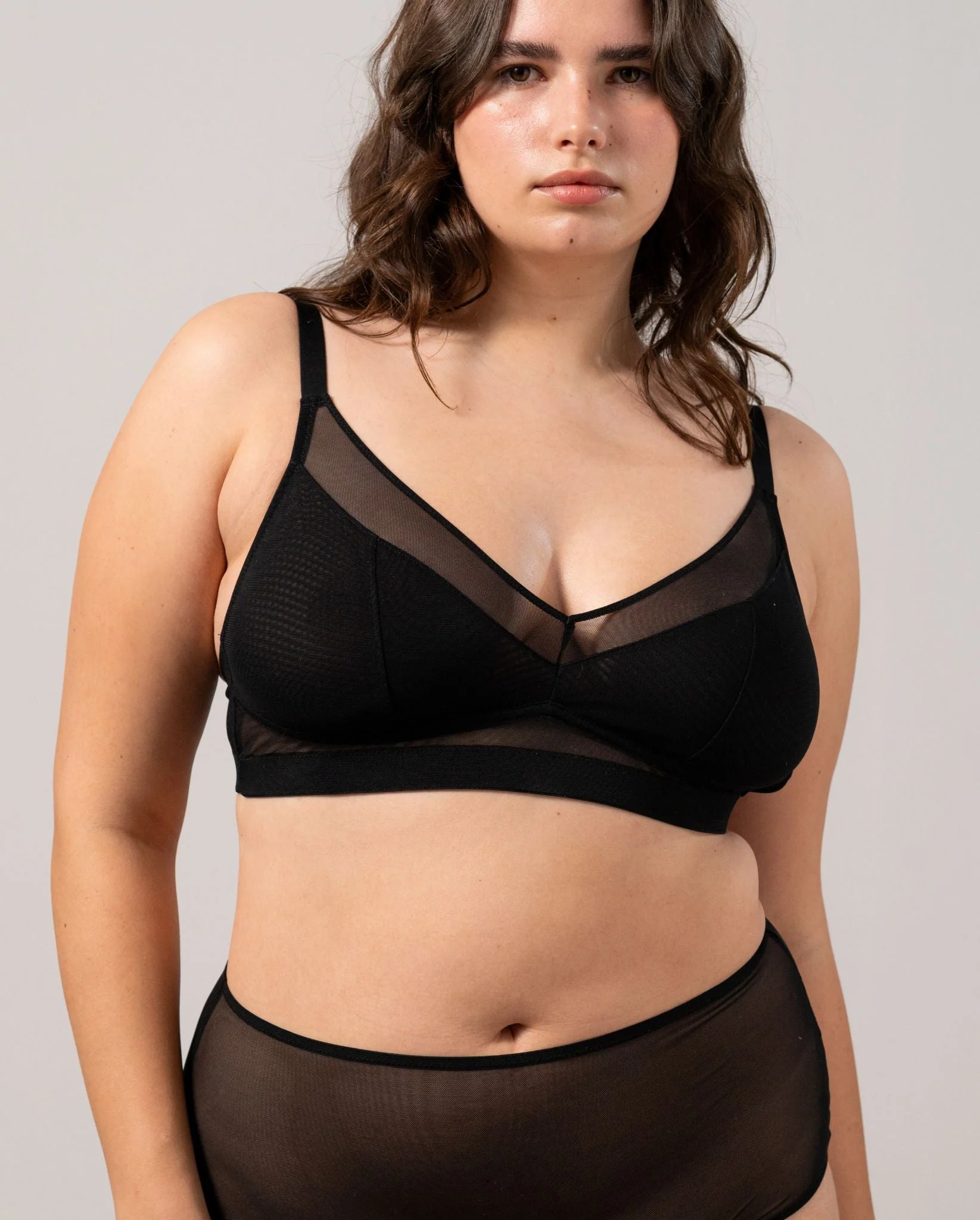 Mesh Support Bra Black - Image 11