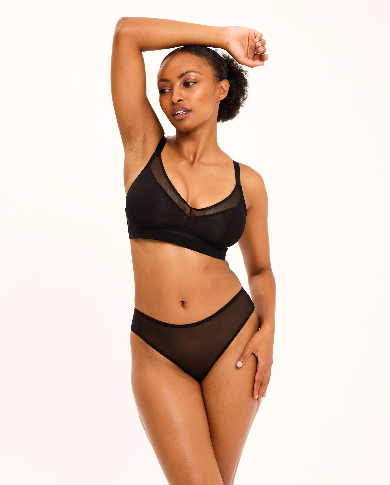 Mesh Support Bra Black - Image 6