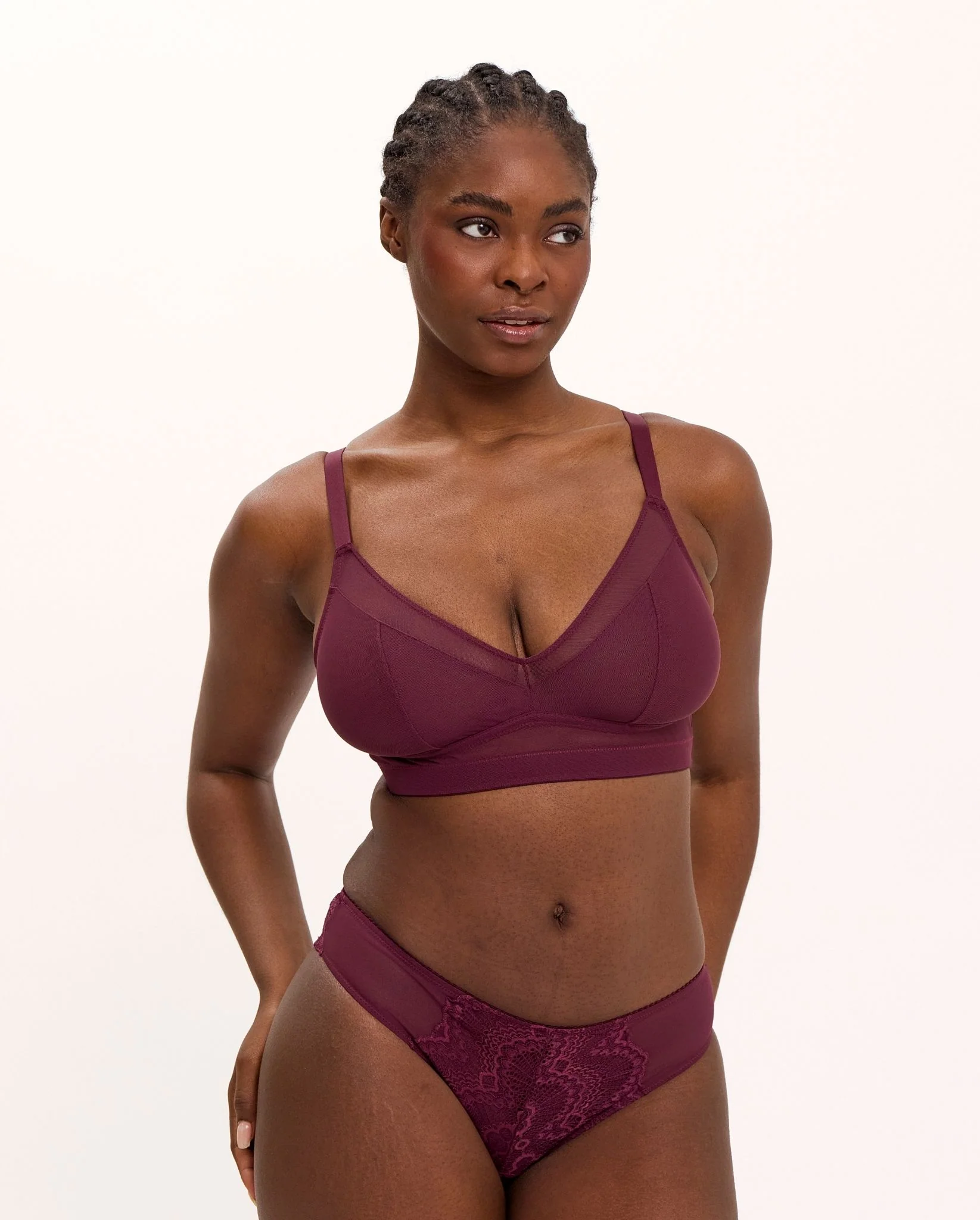 Mesh Support+ Bra Cherry - Image 3