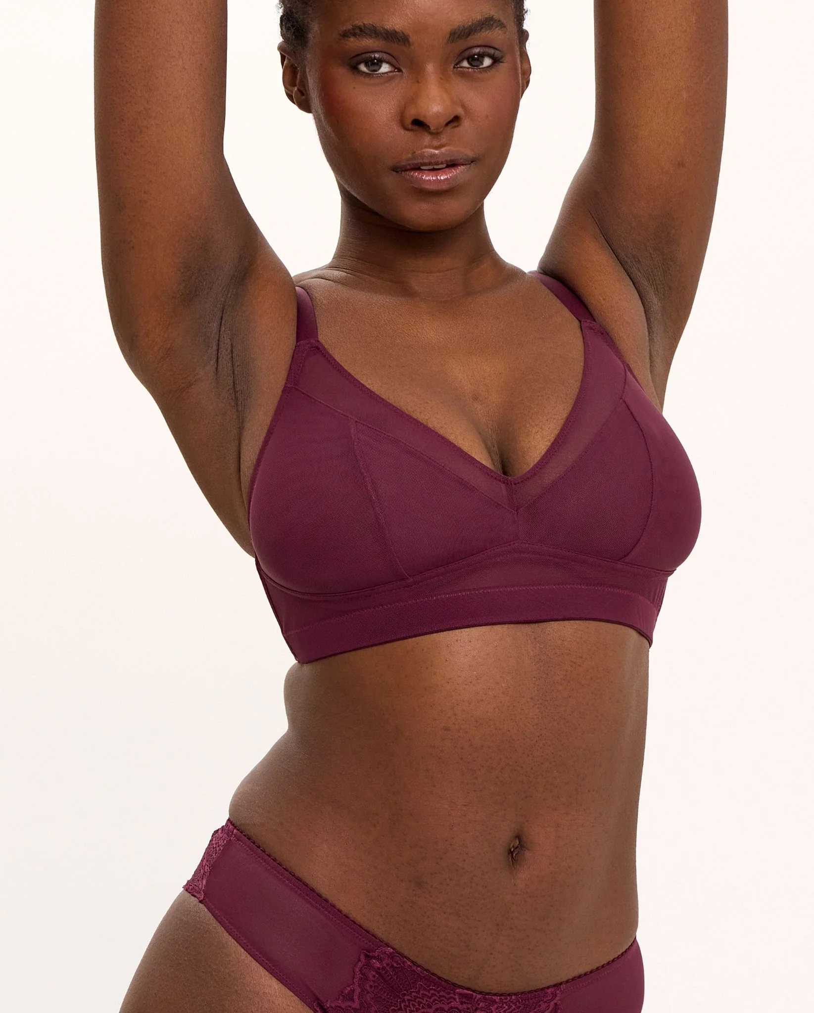 Mesh Support+ Bra Cherry - Image 4