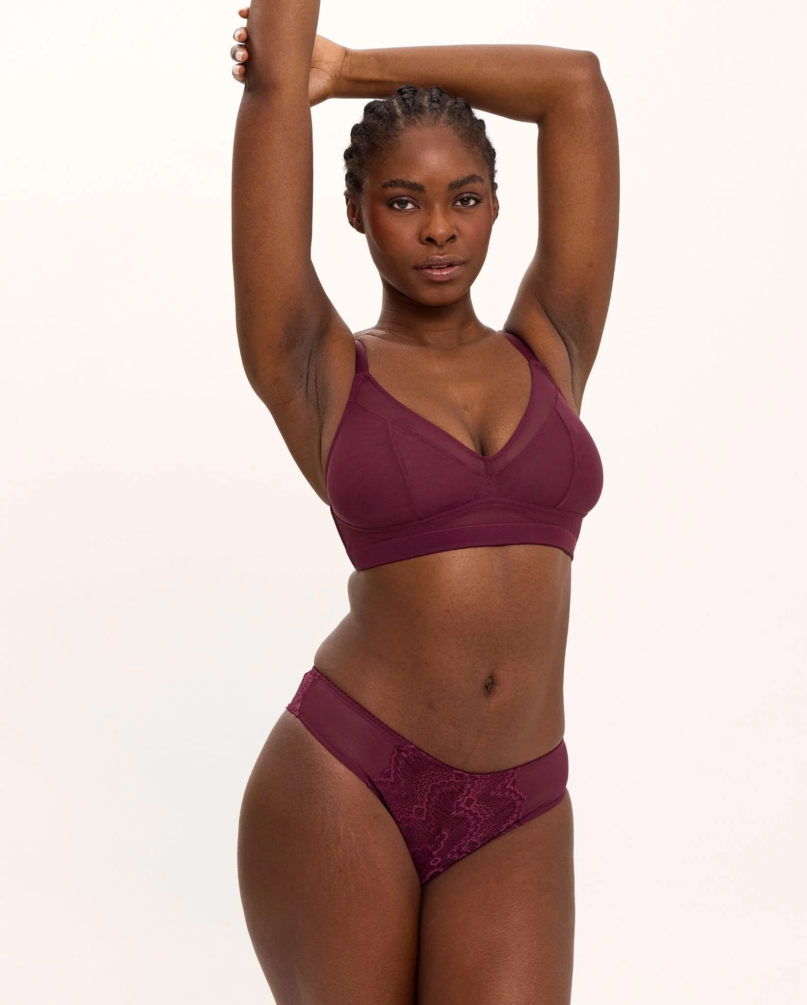 Mesh Support+ Bra Cherry - Image 8