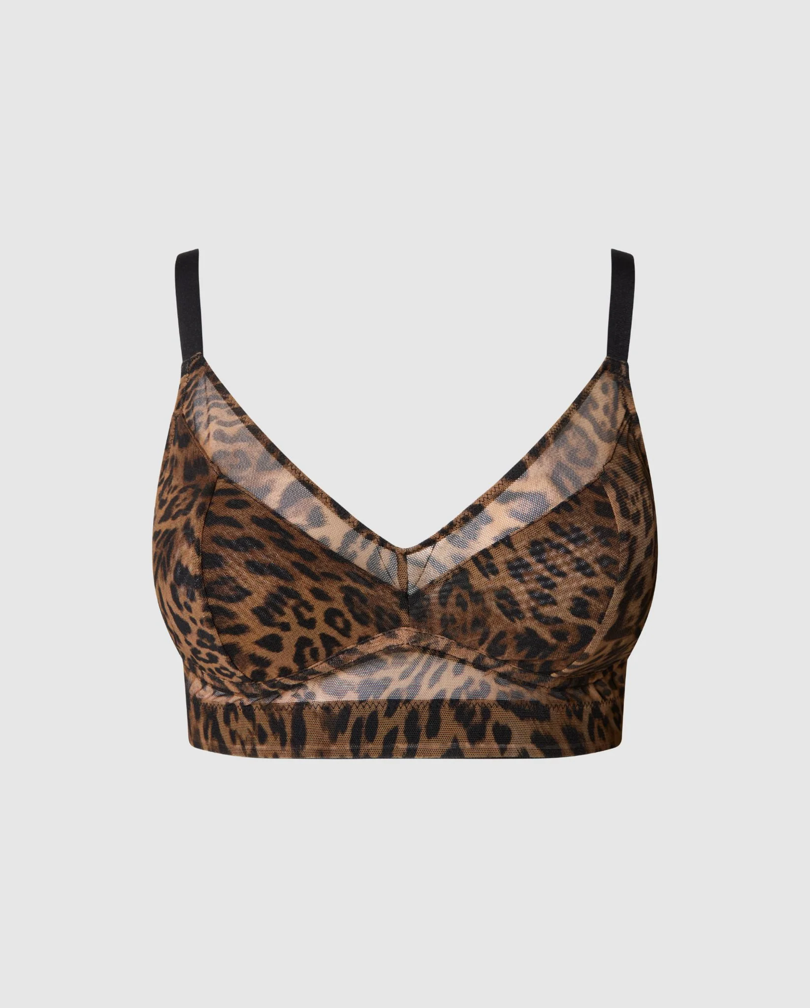 Mesh Support+ Bra Dark Leopard - Image 2
