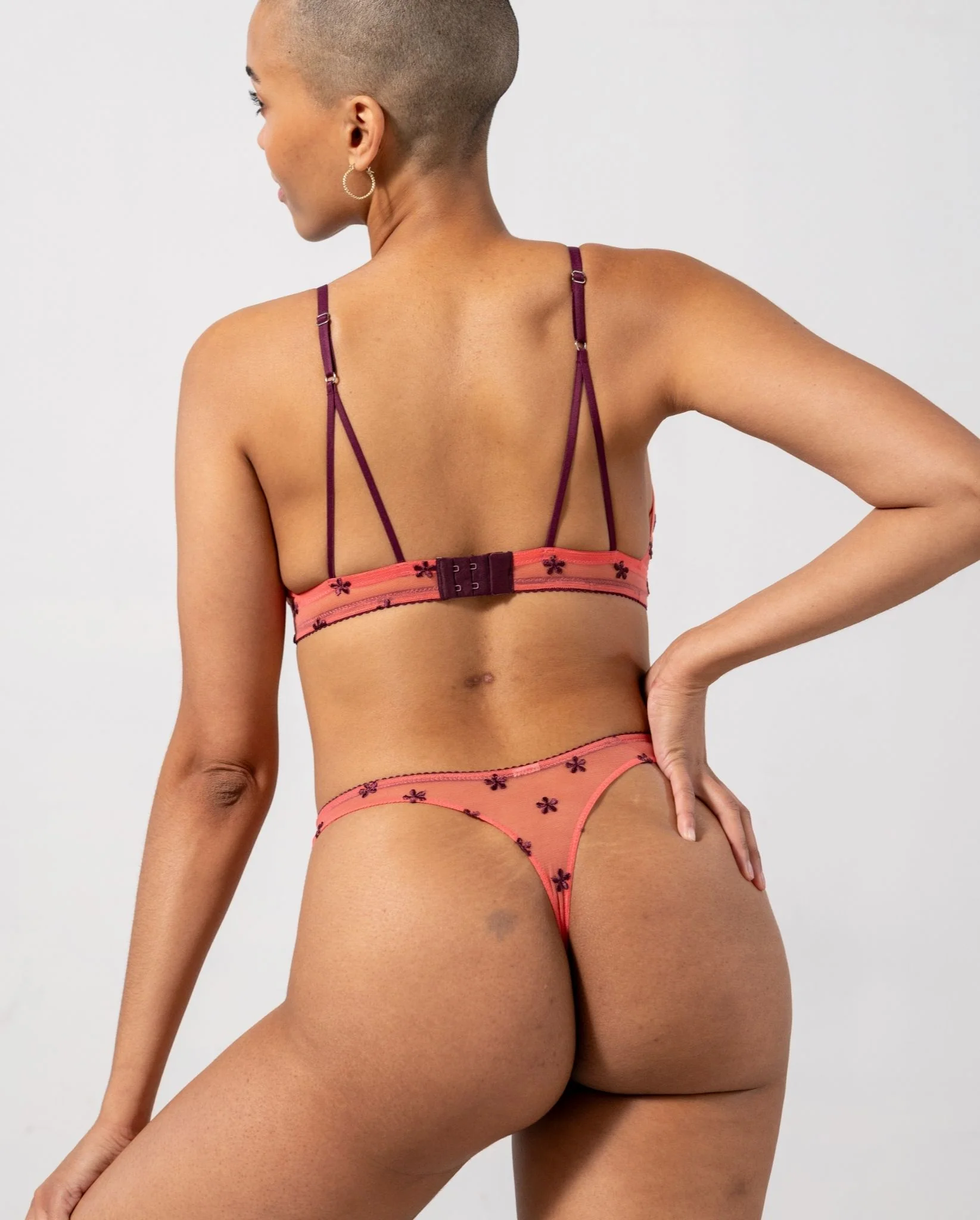 Mesh Thong Coral/Cherry - Image 5