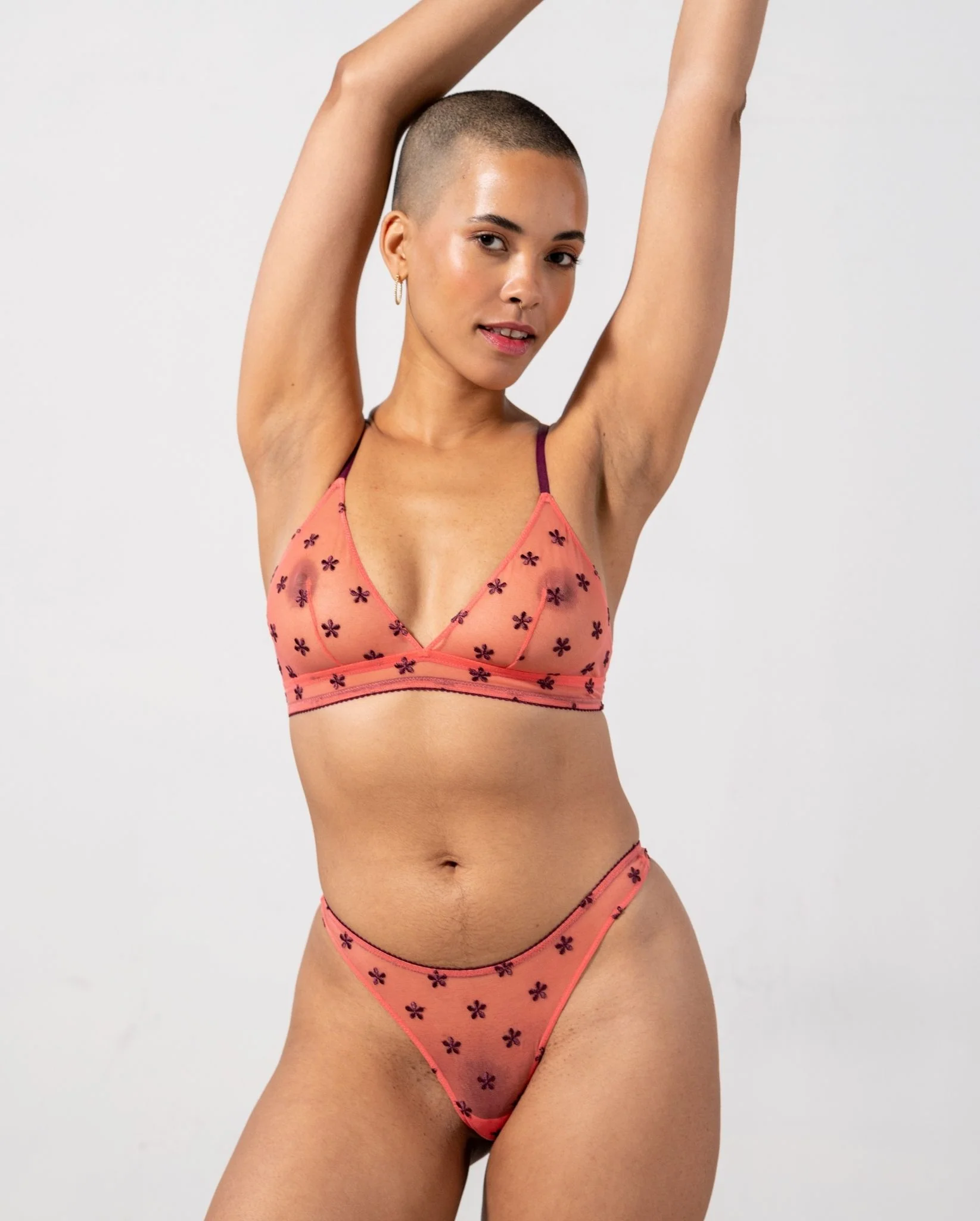 Mesh Thong Coral/Cherry - Image 6