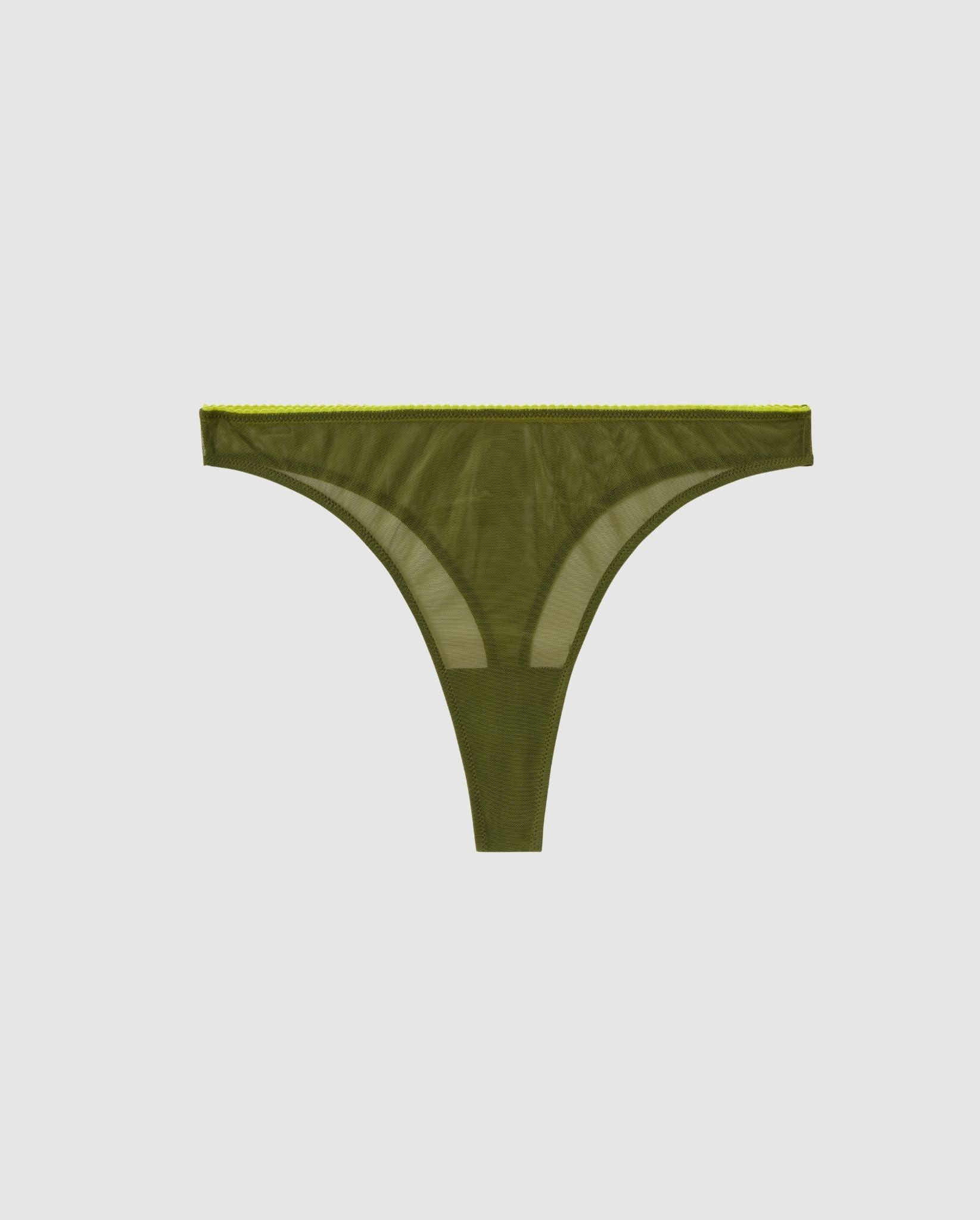 Mesh Thong Olive - Image 2