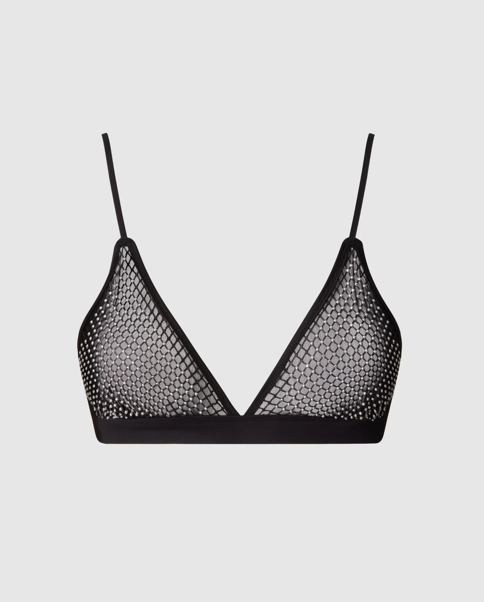 Mesh Triangle Bralette Rhinestone - Image 2