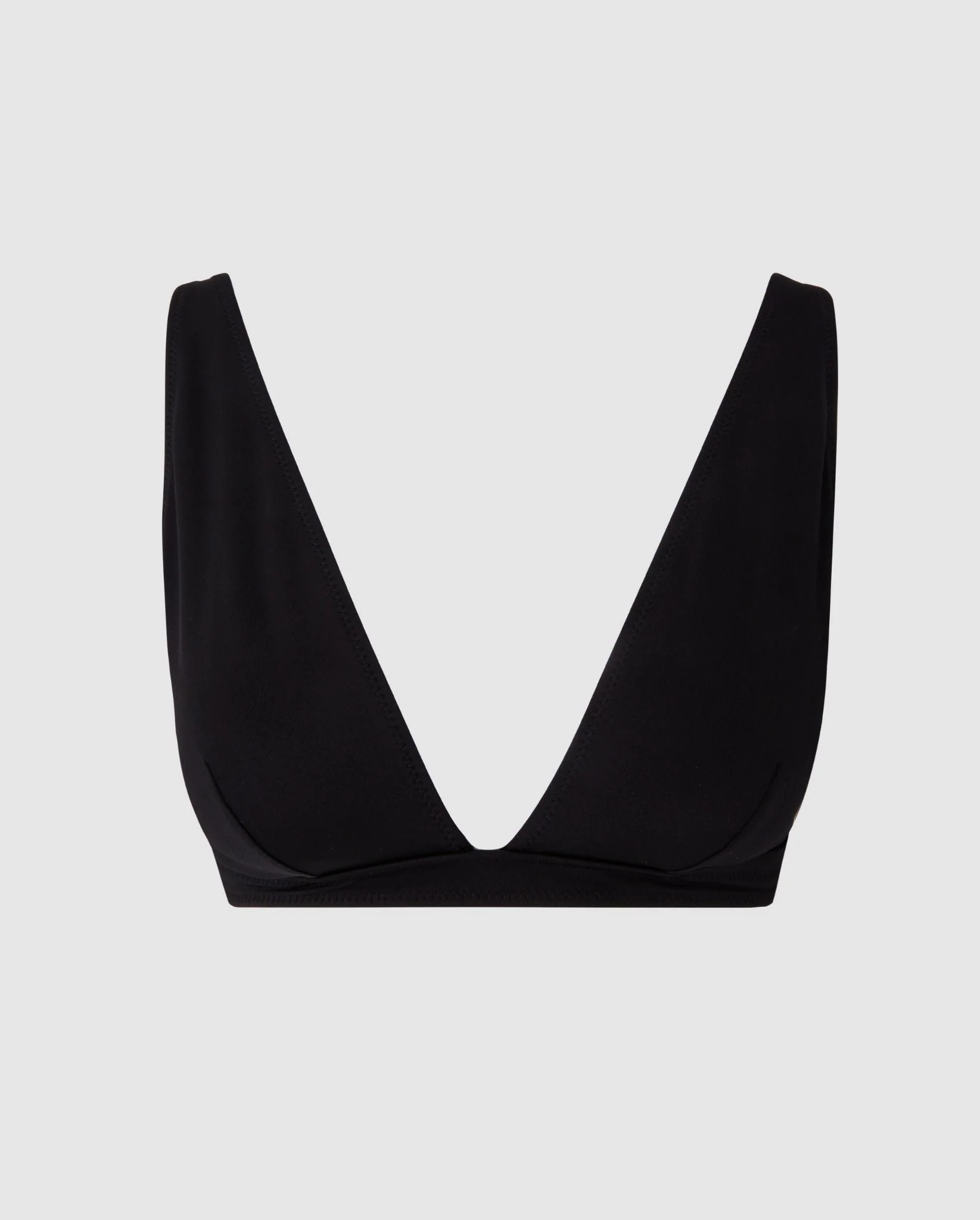 Plunge Bikini Top Black - Image 2