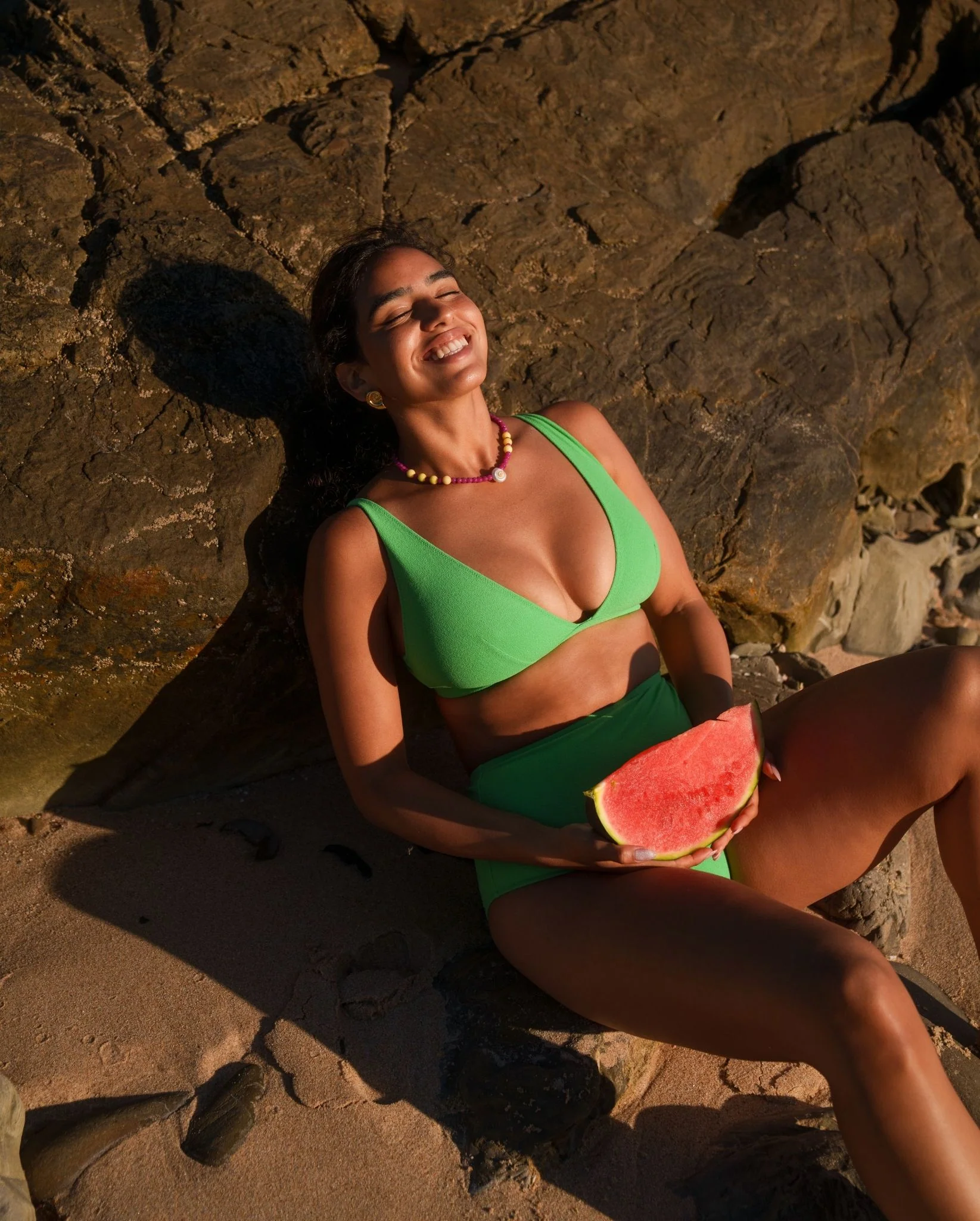 Highwaist Bikini Briefs Kelly Green - Image 10