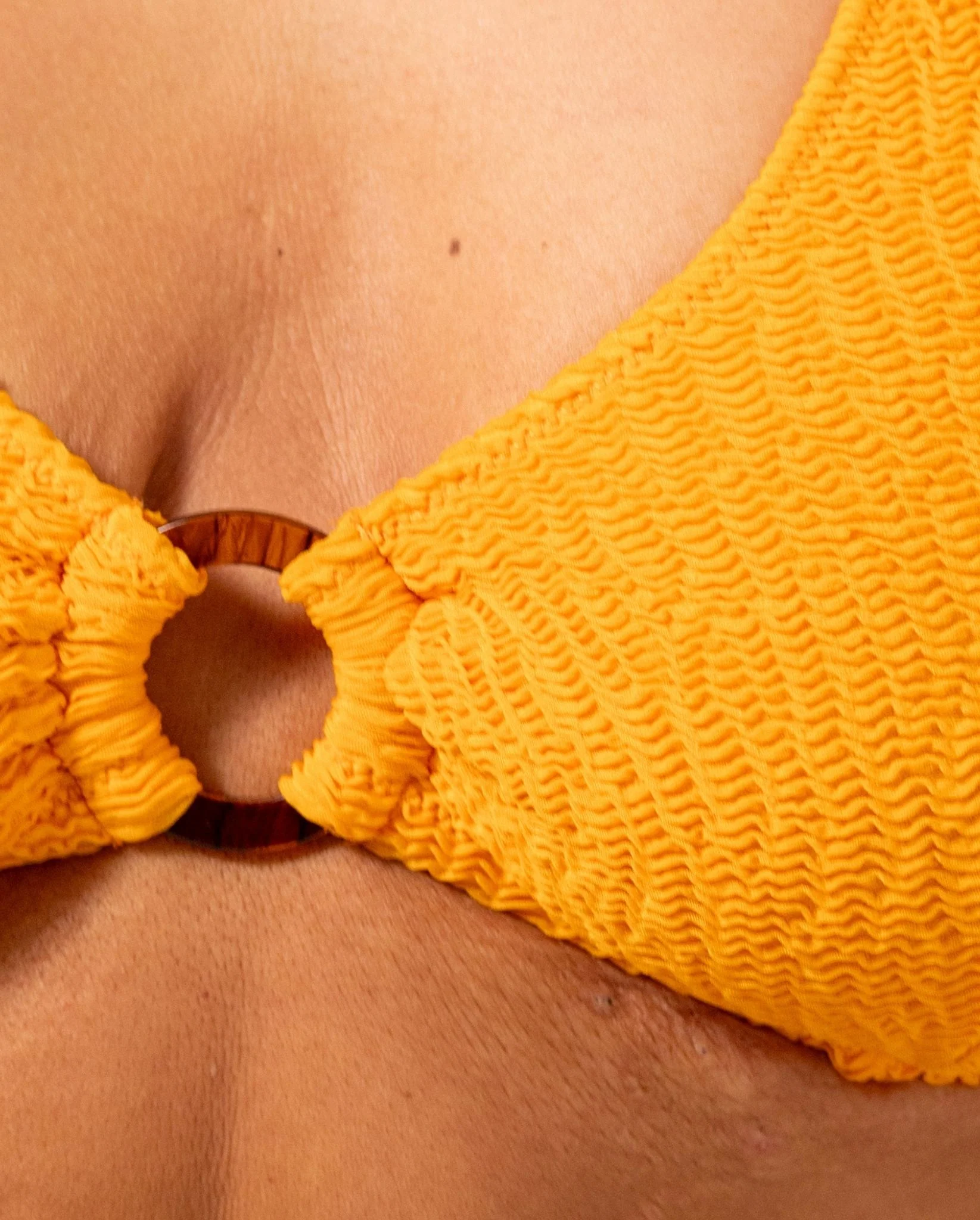 Ring Scoop Bikini Top Apricot - Image 9