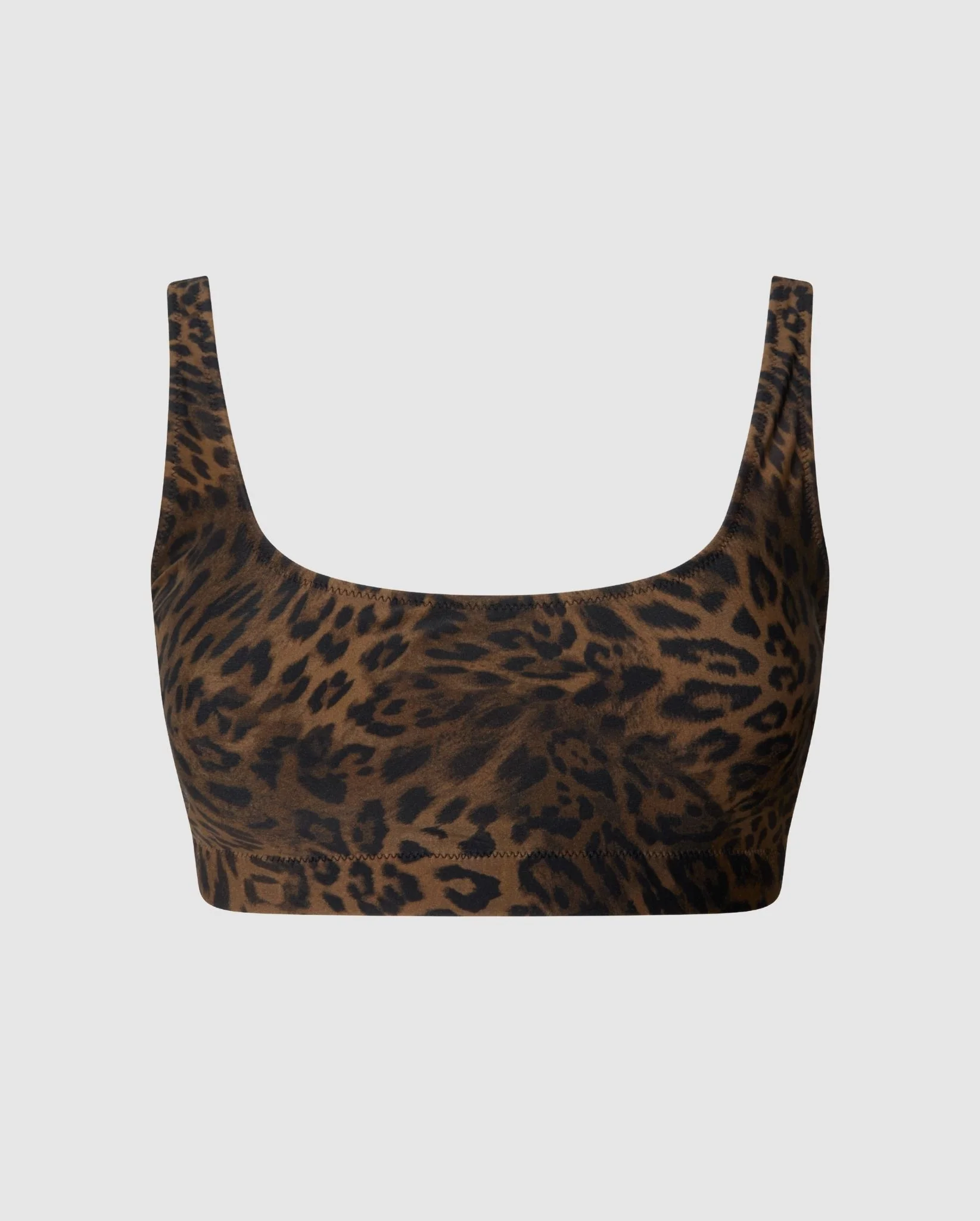 Scoop Adjustable Bikini Top Dark Leopard - Image 2