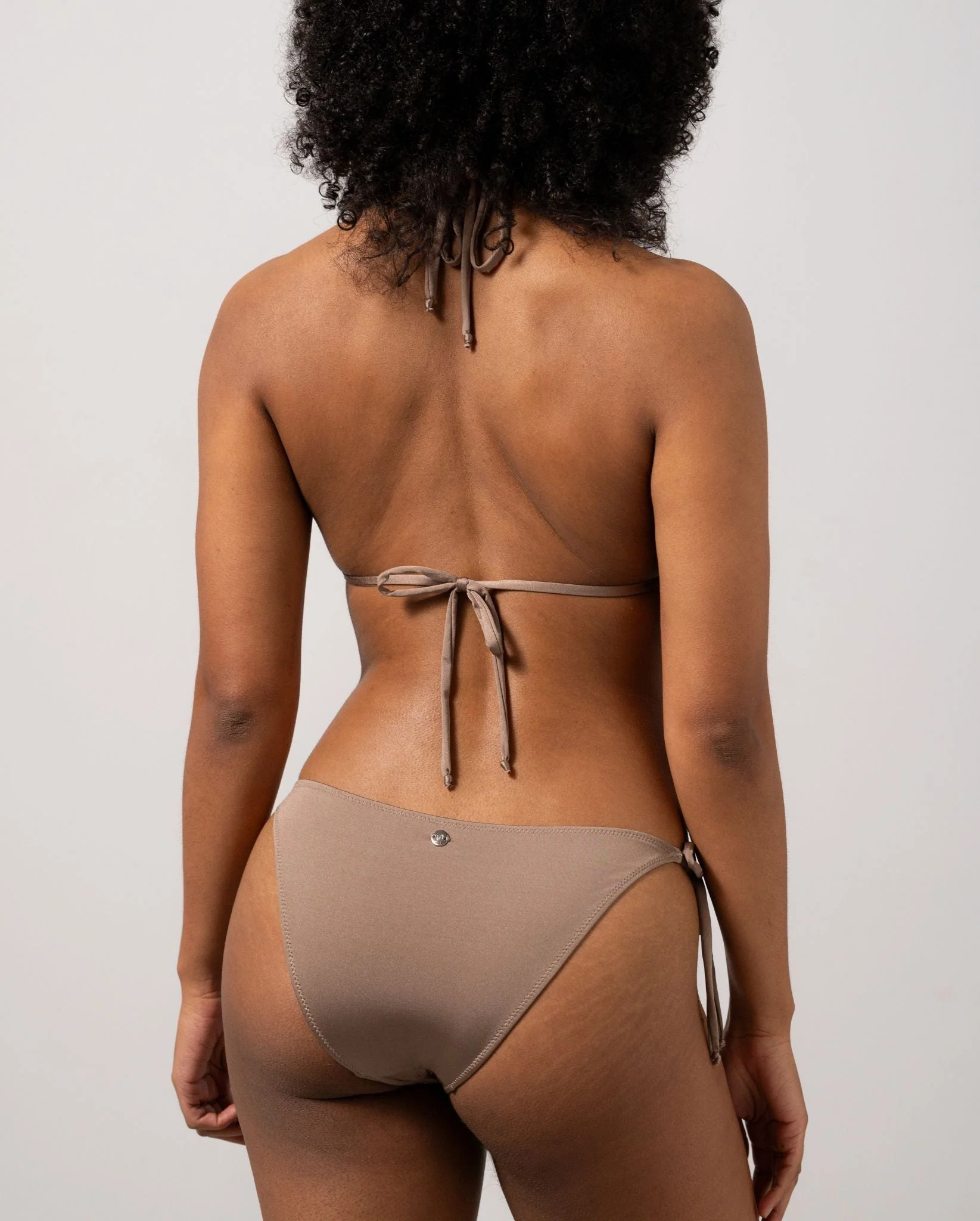 Strappy Triangle Bikini Top Mauve - Image 3