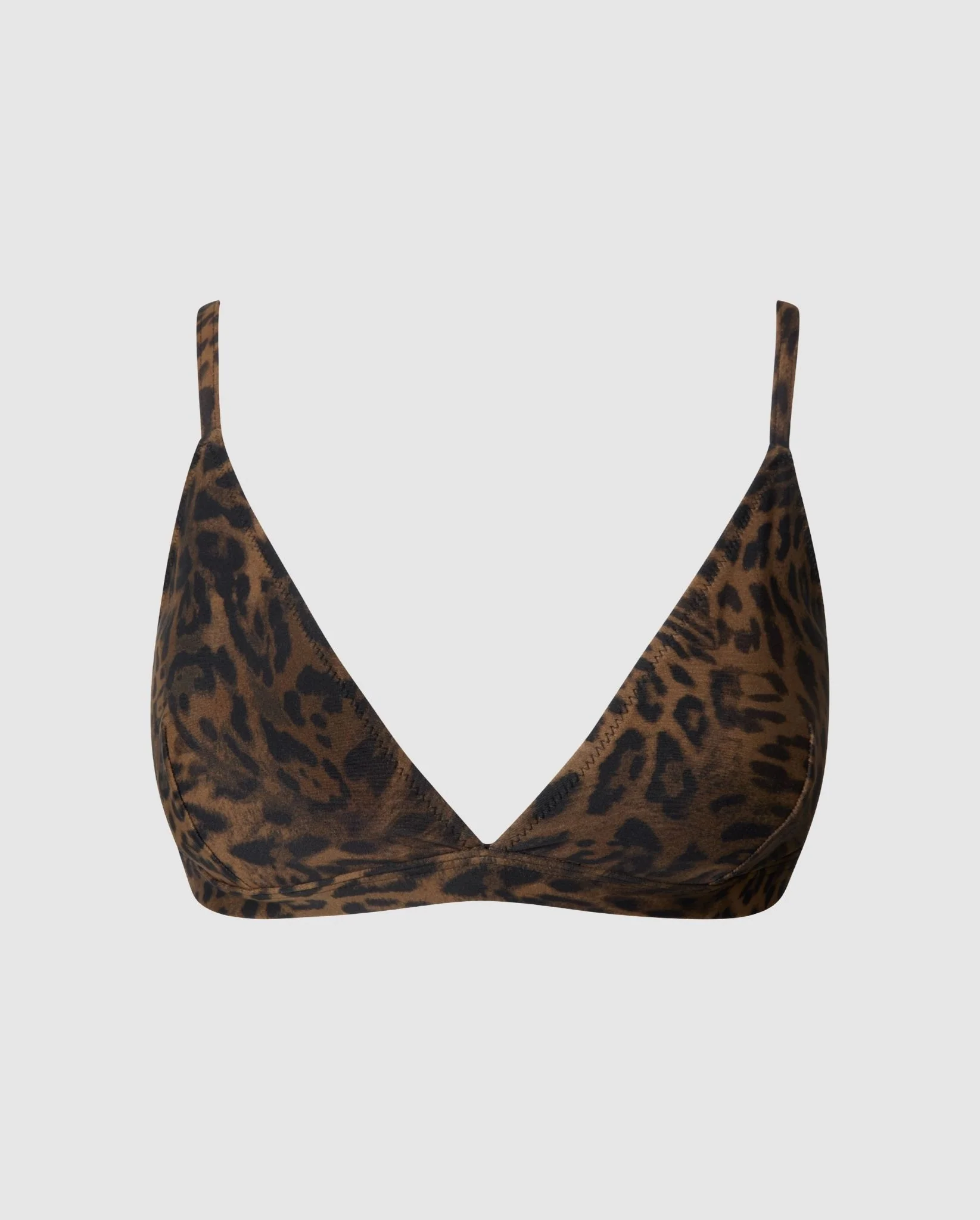 Triangle Bikini Top Dark Leopard - Image 2