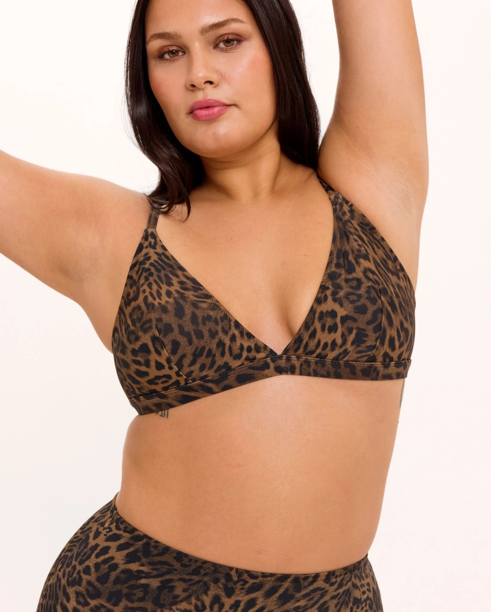 Triangle Bikini Top Dark Leopard - Image 6